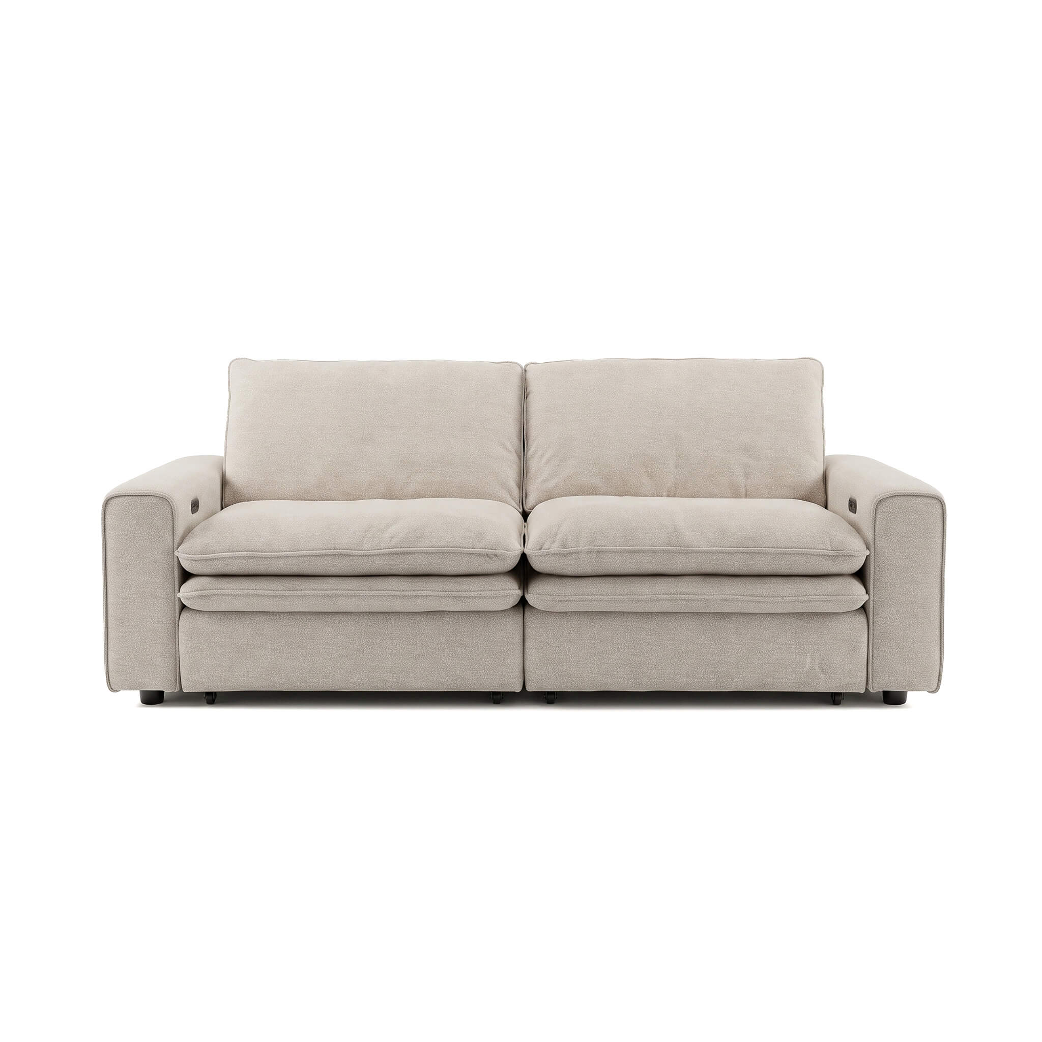 Florence Beige 3 Seater Power Slider Sofa