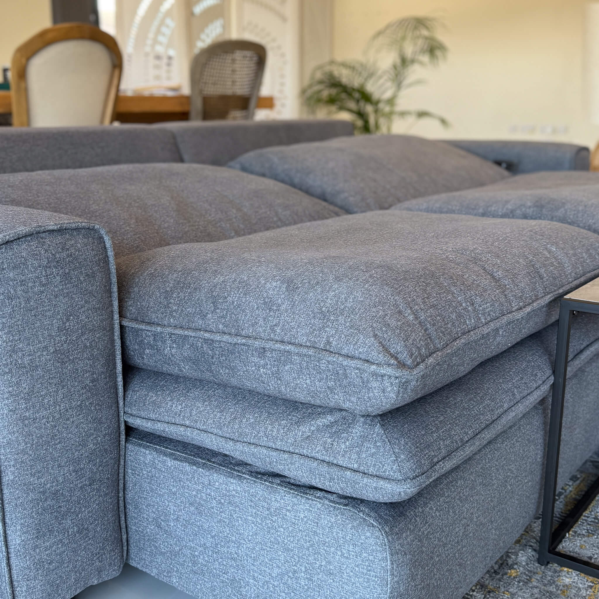 Florence Grey 3 Seater Power Slider Sofa