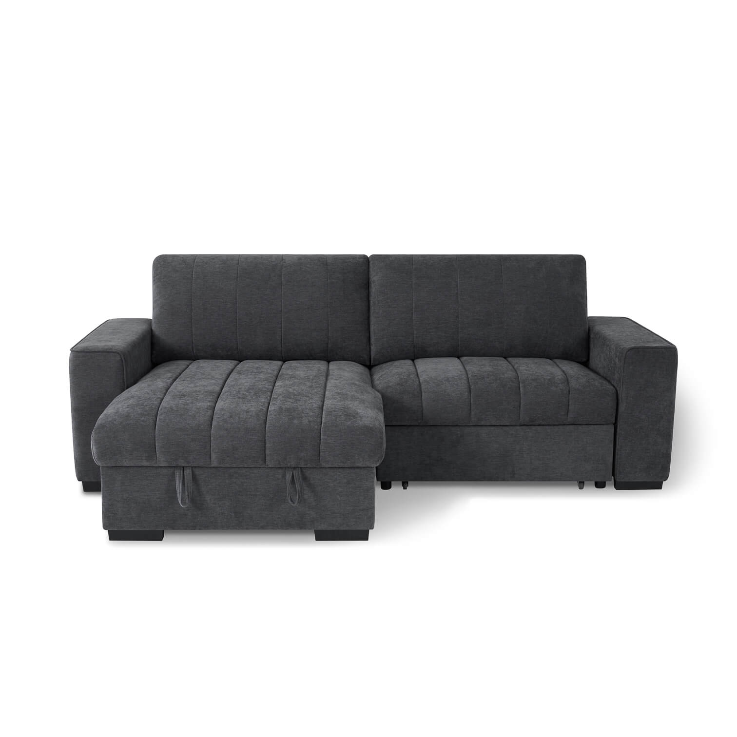 Franklin Grey Universal Corner Sofa Bed with USB & Storage