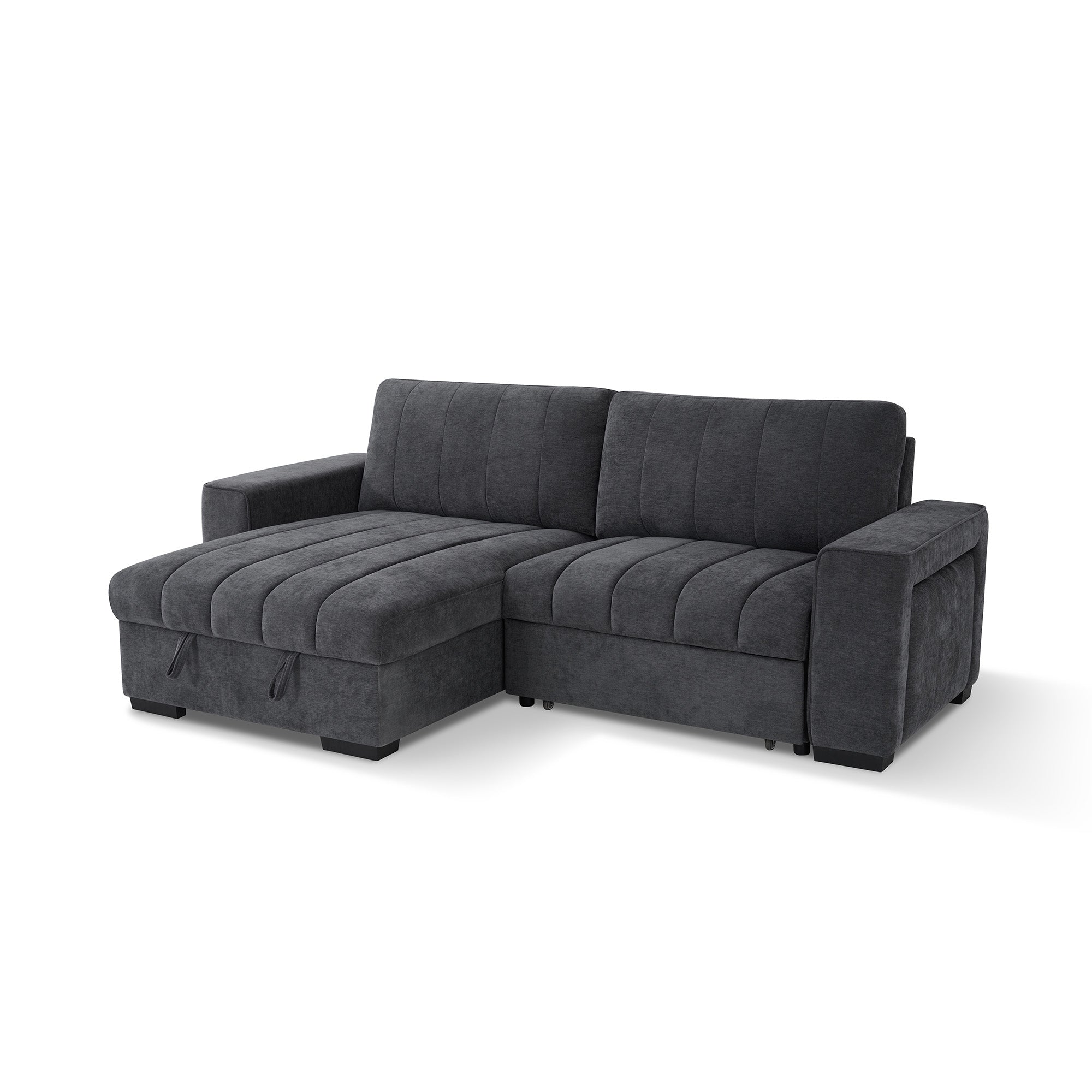 Franklin Grey Universal Corner Sofa Bed with USB & Storage