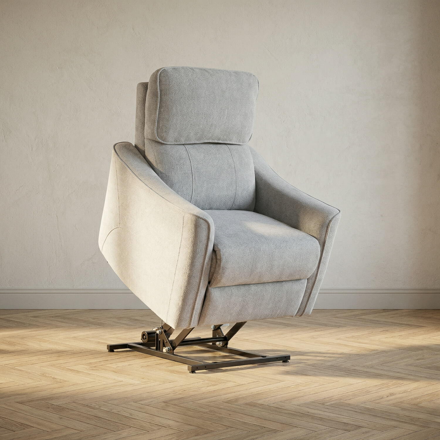 Hadley Grey Power Riser Recliner Armchair