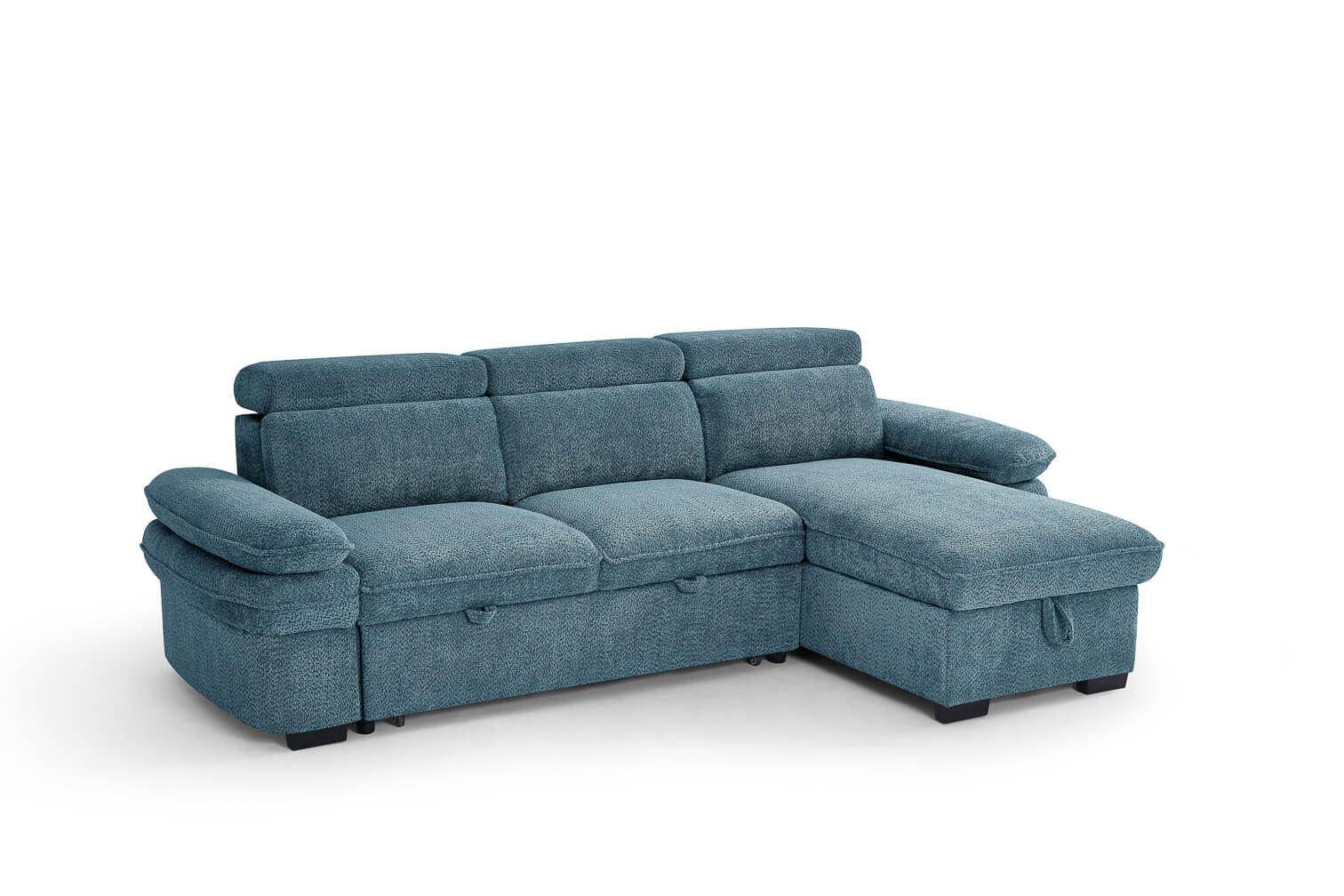 Harlow Blue Corner Sofa Bed