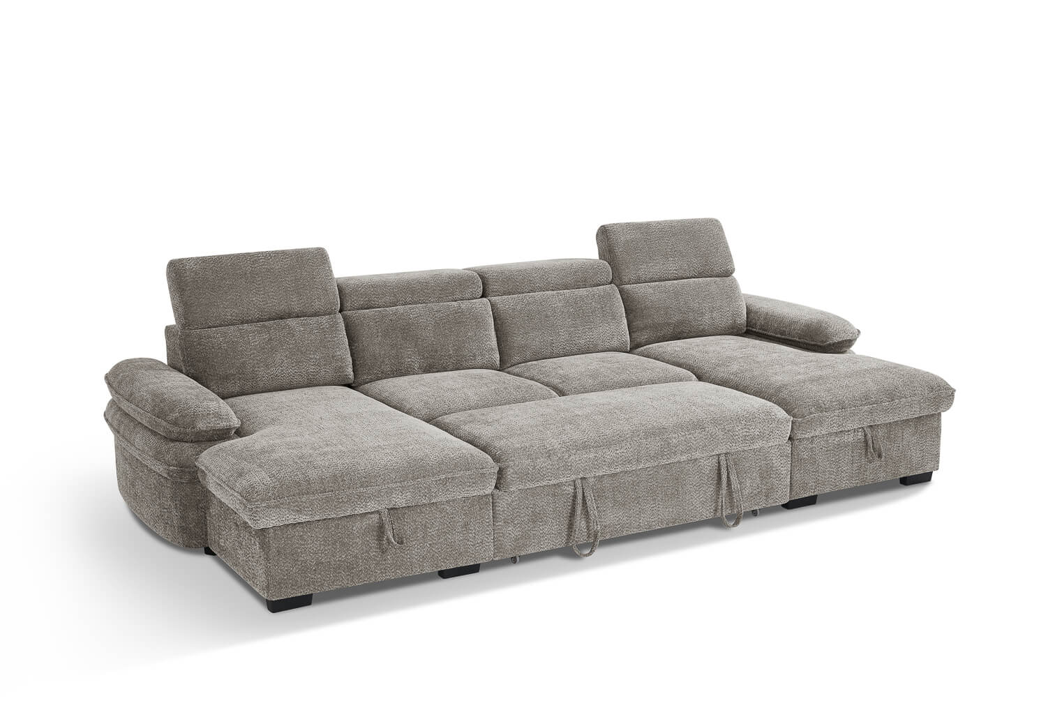 Harlow Grey U Shape Sofa Bed