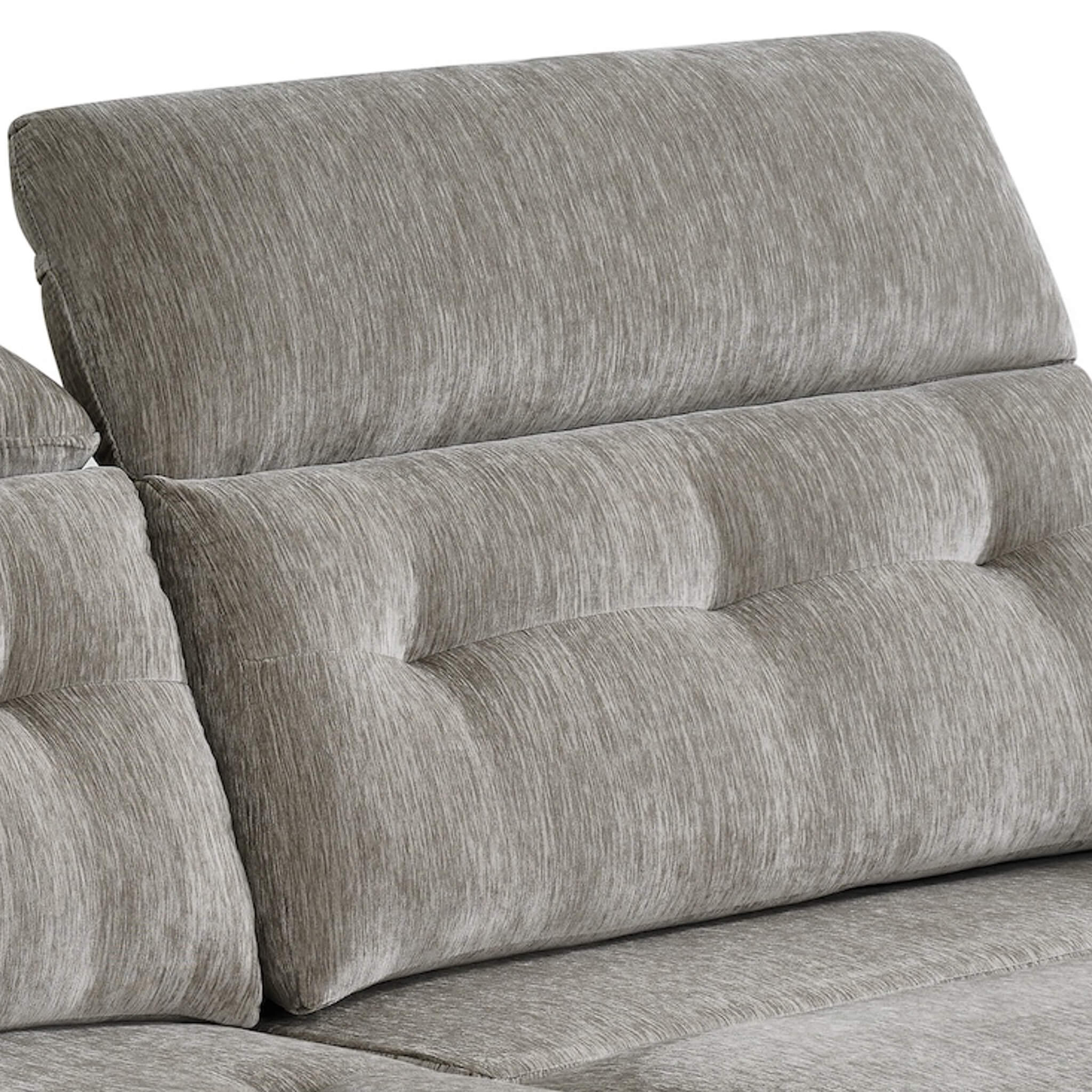 Harrison Grey 3 Seater Power Slider Sofa