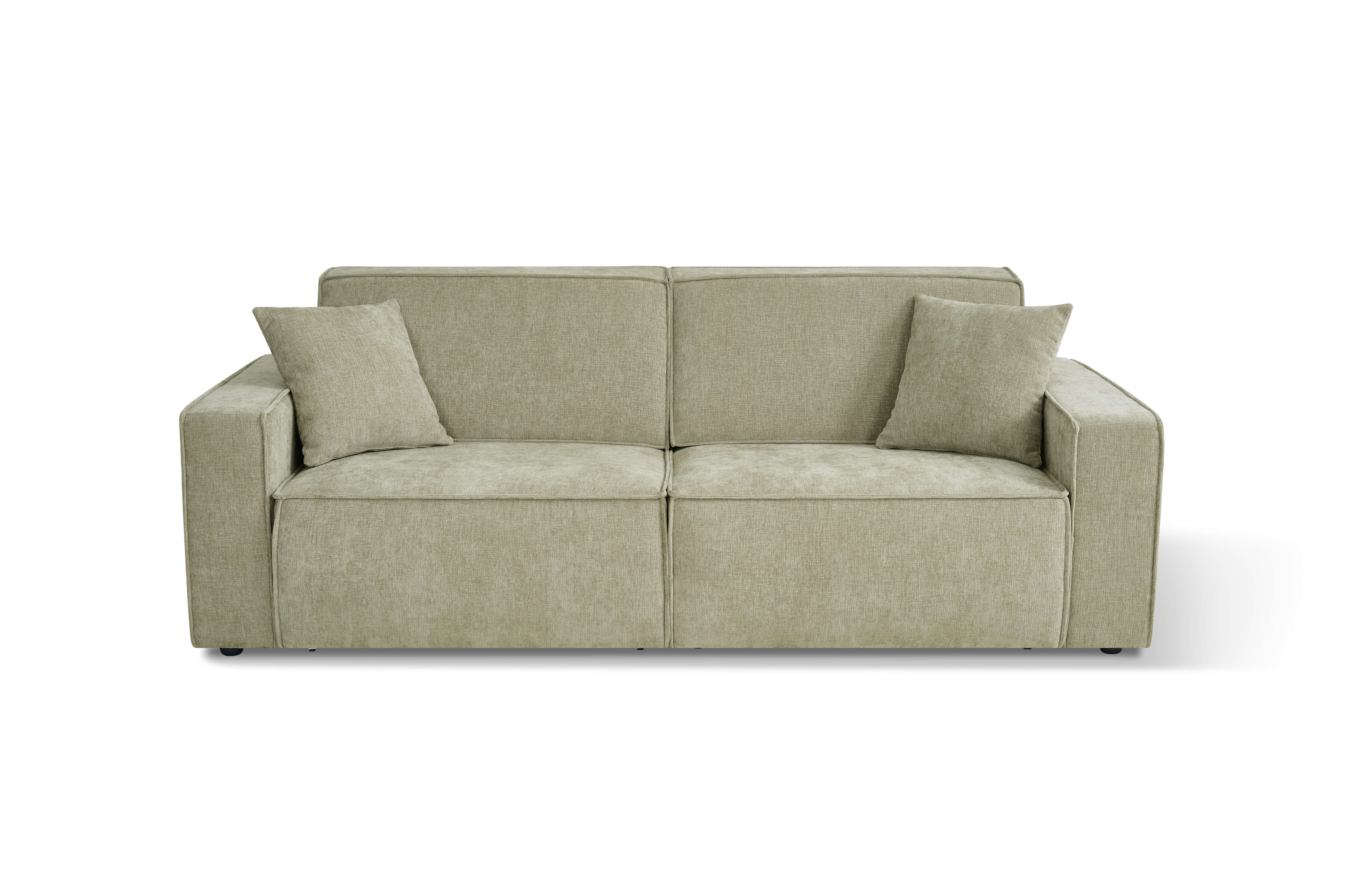 Houston Green 3 Seater Power Slider Sofa