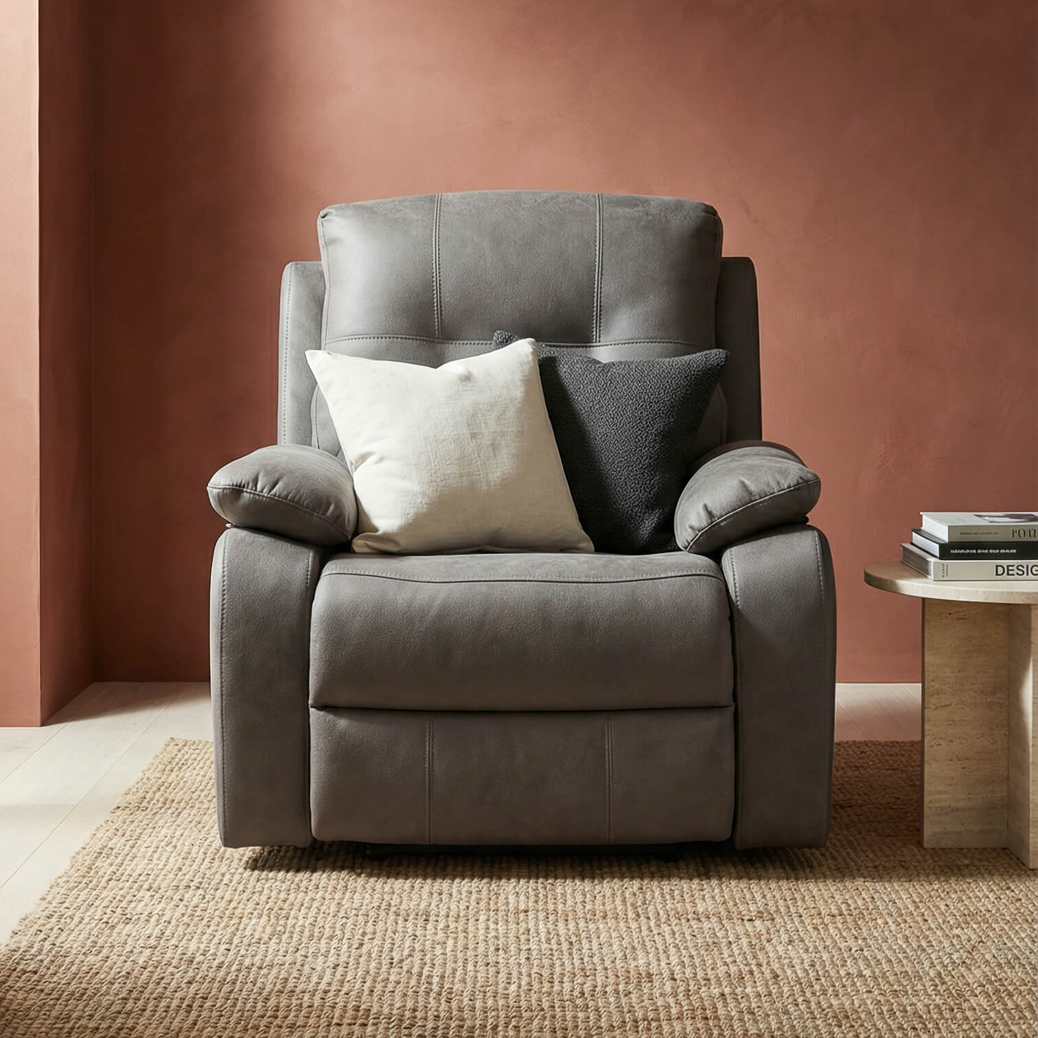 Jackson Grey Power Recliner Armchair