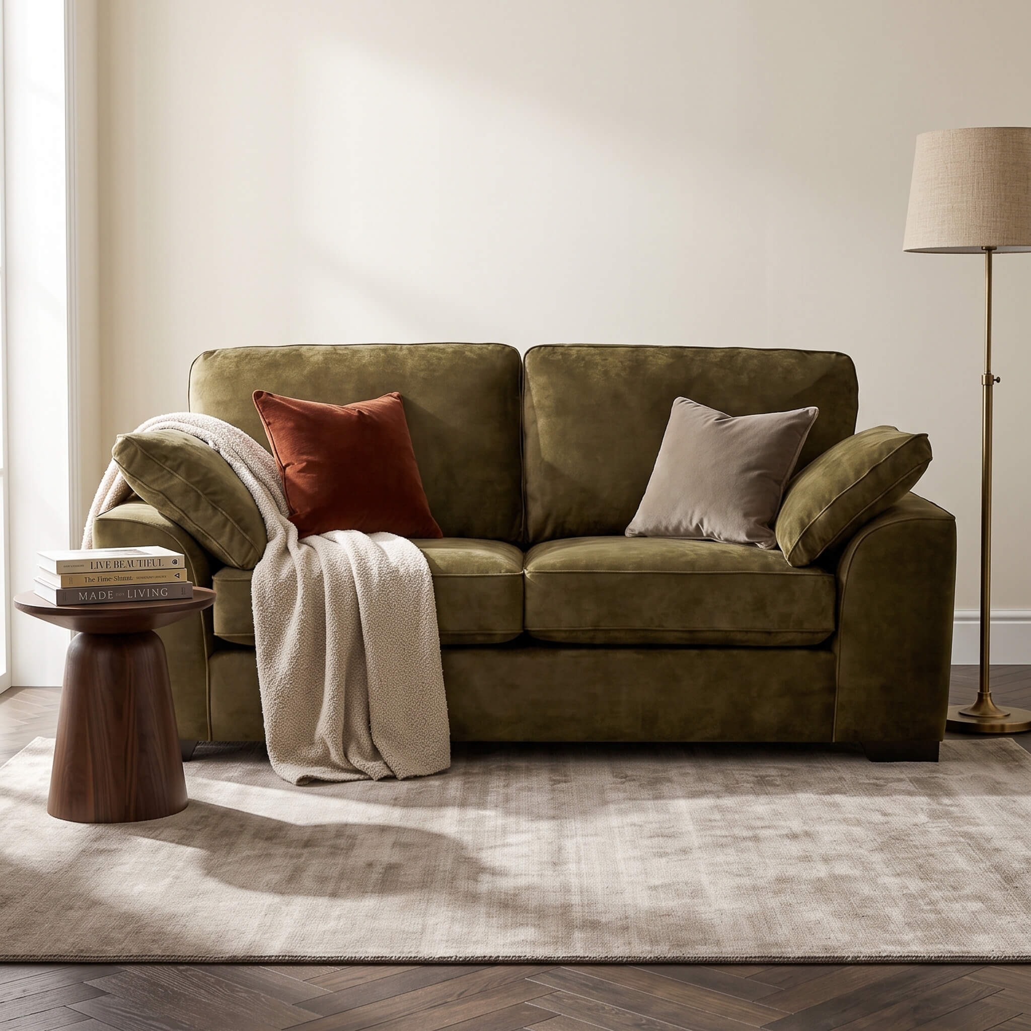 Jasper Green 3 Seater Sofa