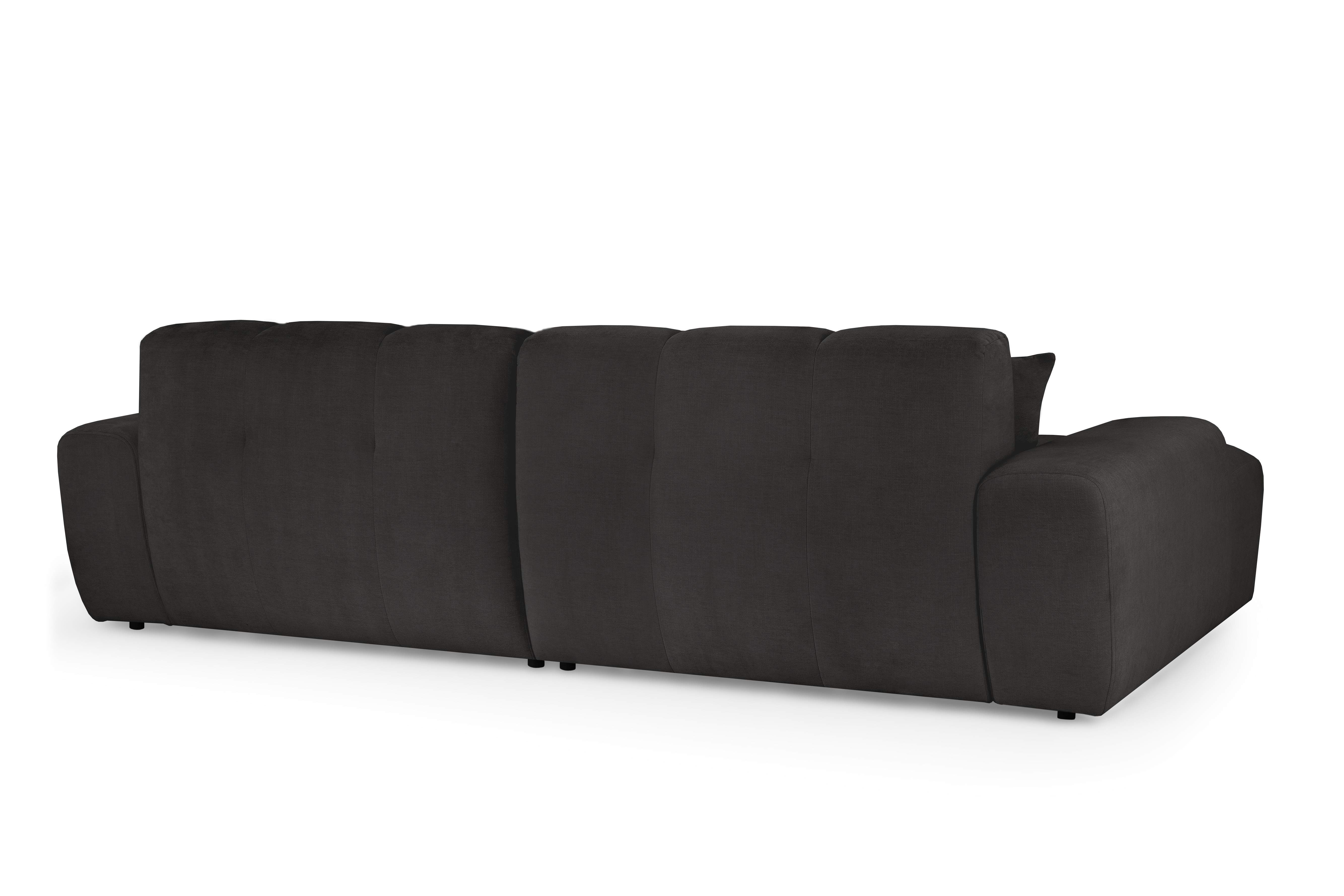 Javix Black Left Corner Sofa