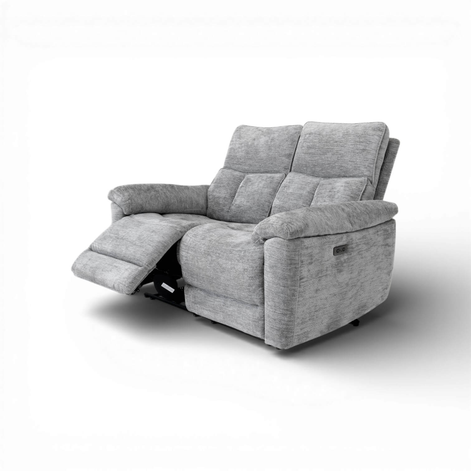 Klint Grey 2 Seater Power Recliner Sofa