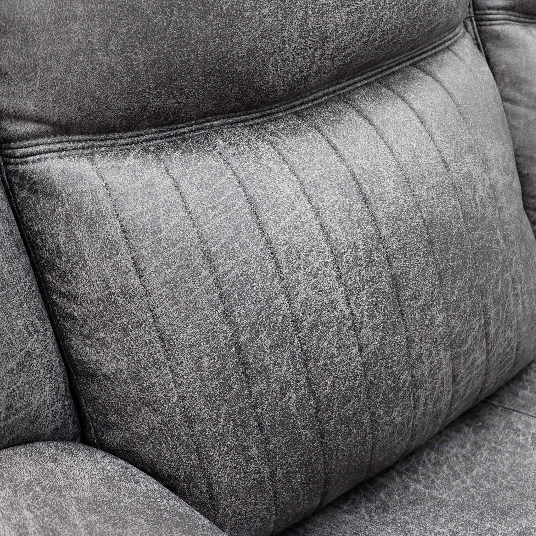 Leon Grey 2 Seater Power Recliner Sofa