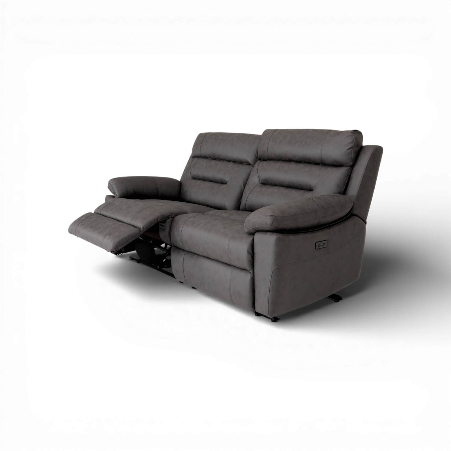 Lucca Grey 3 Seater Power Recliner Sofa