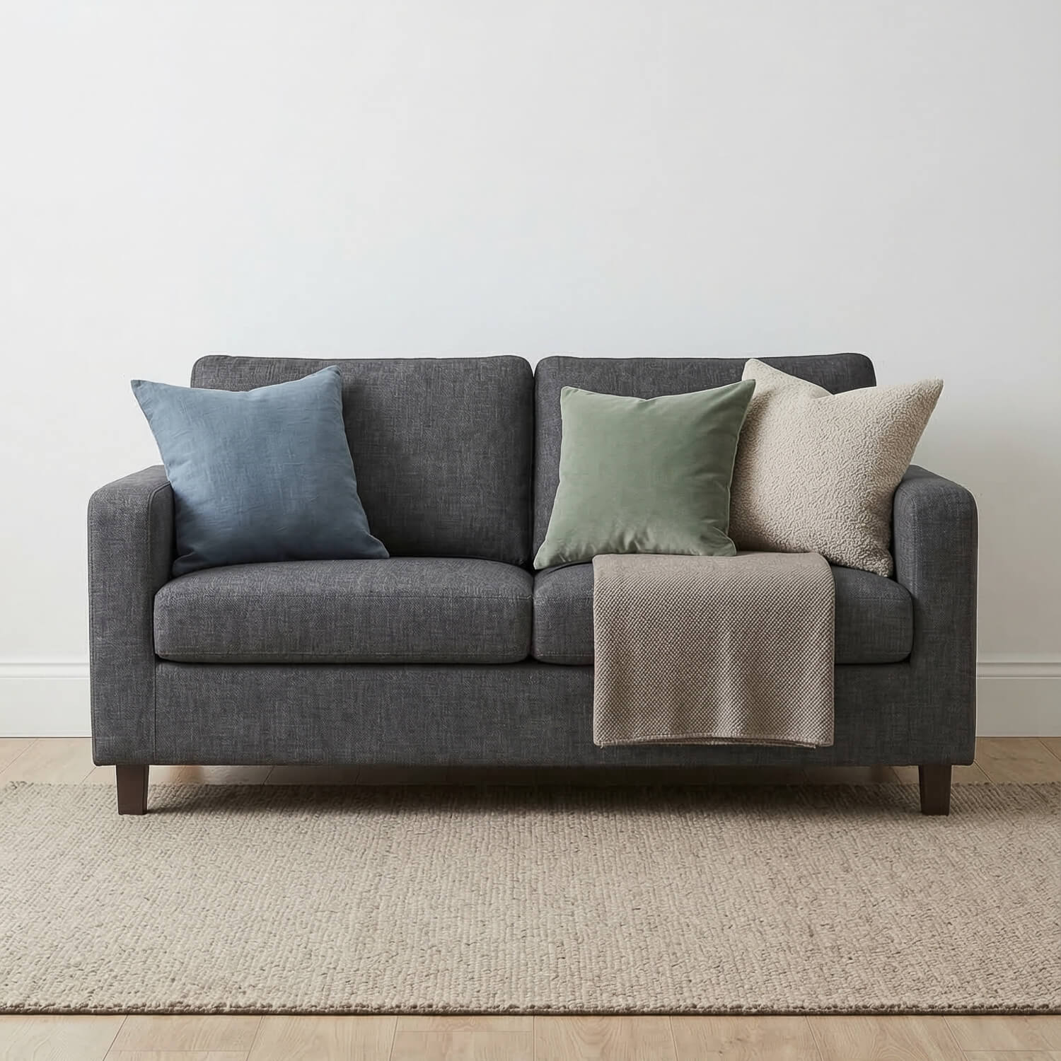 Luna Grey 3 Seater Sofa