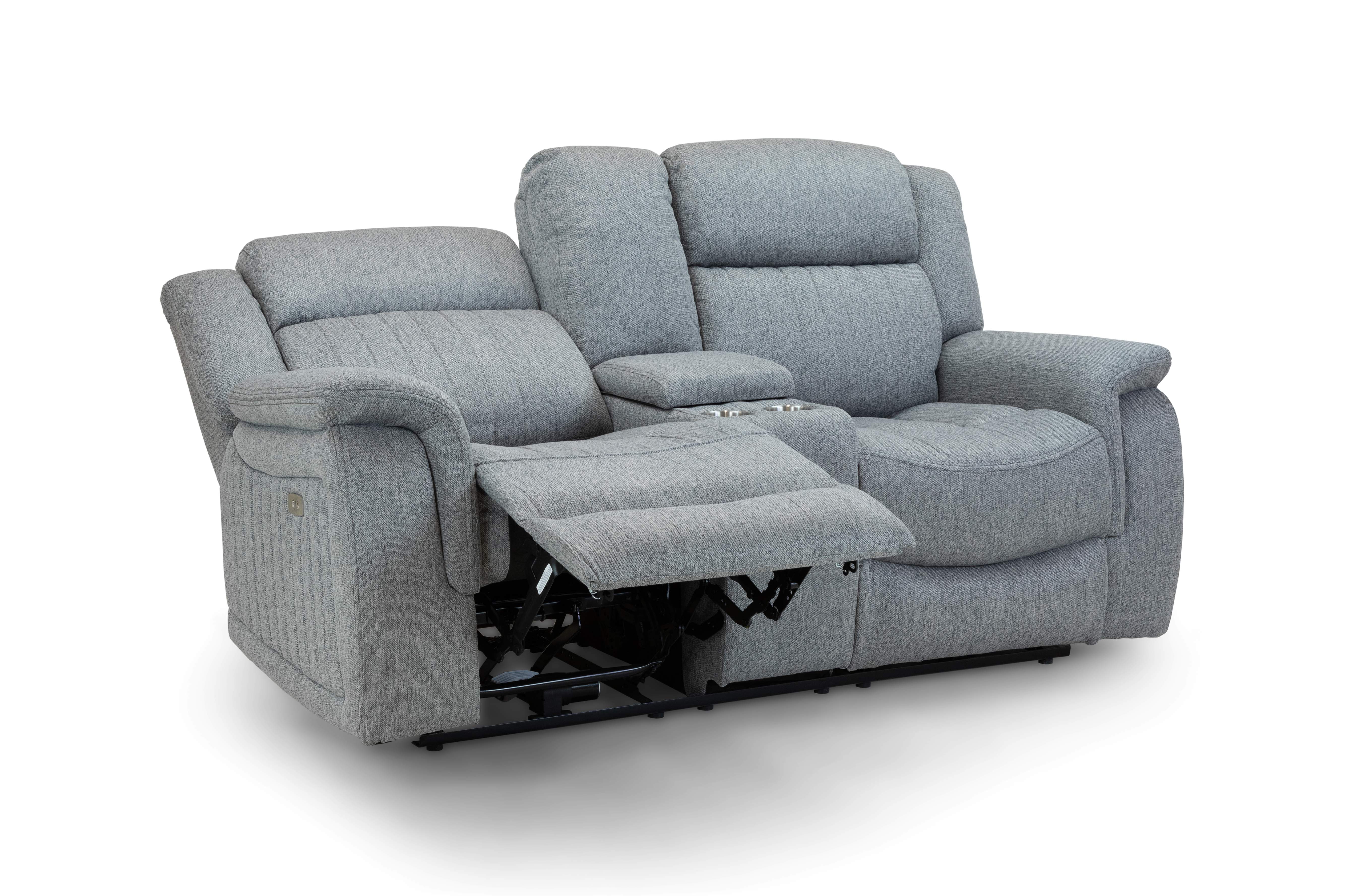 Lydon Grey 2 Seater Power Recliner