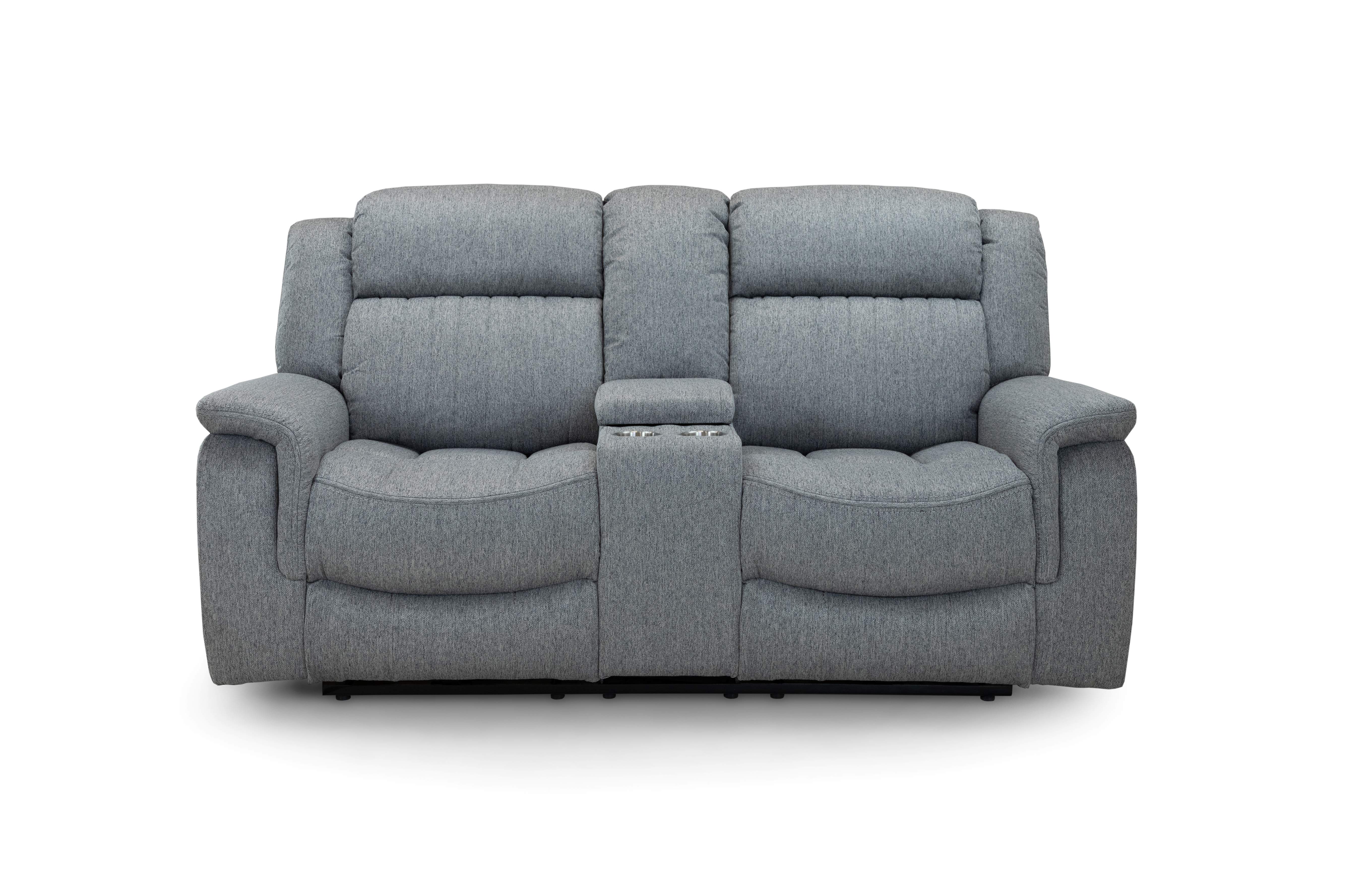 Lydon Grey 2 Seater Power Recliner