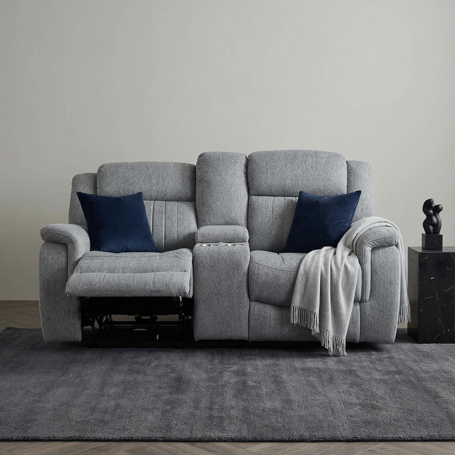 Lydon Grey 2 Seater Power Recliner