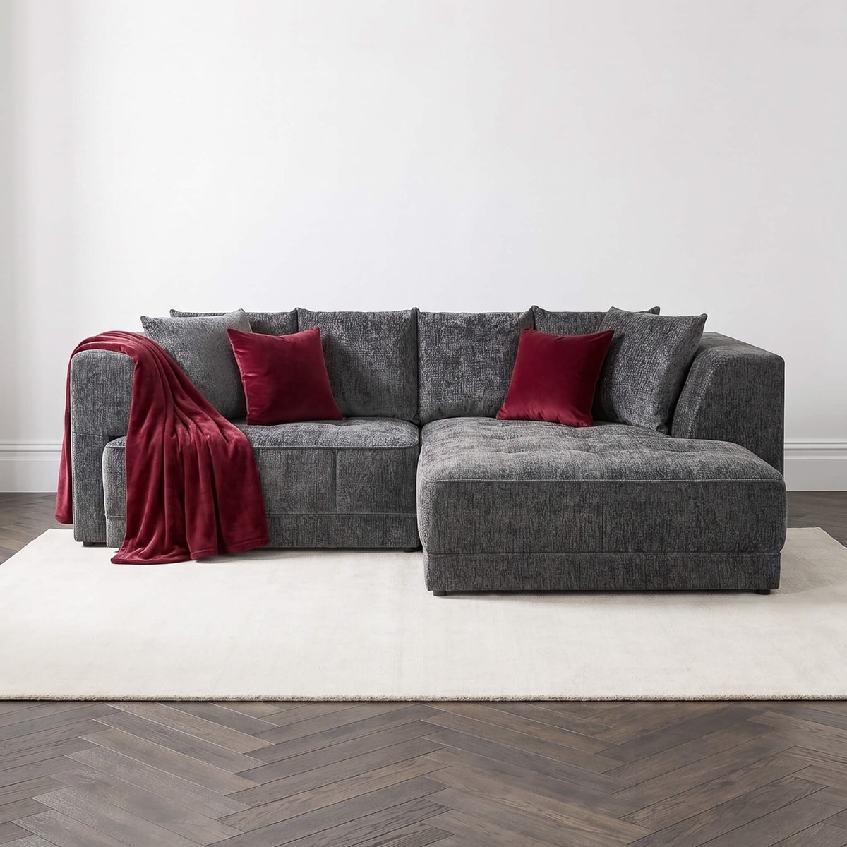 Magnus Grey Right Corner Power Slider Sofa Bed & Storage