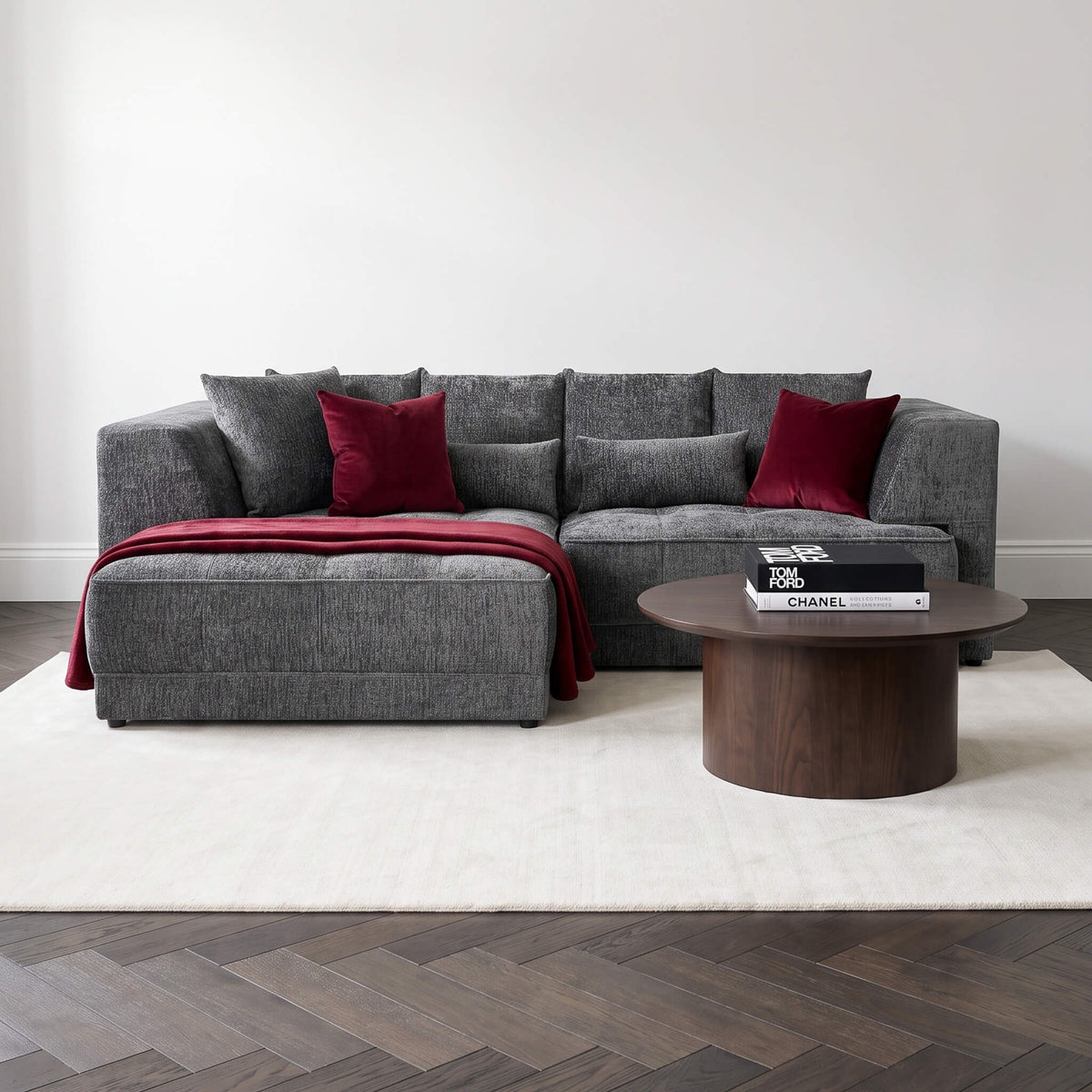 Magnus Grey Left Corner Power Slider Sofa Bed & Storage