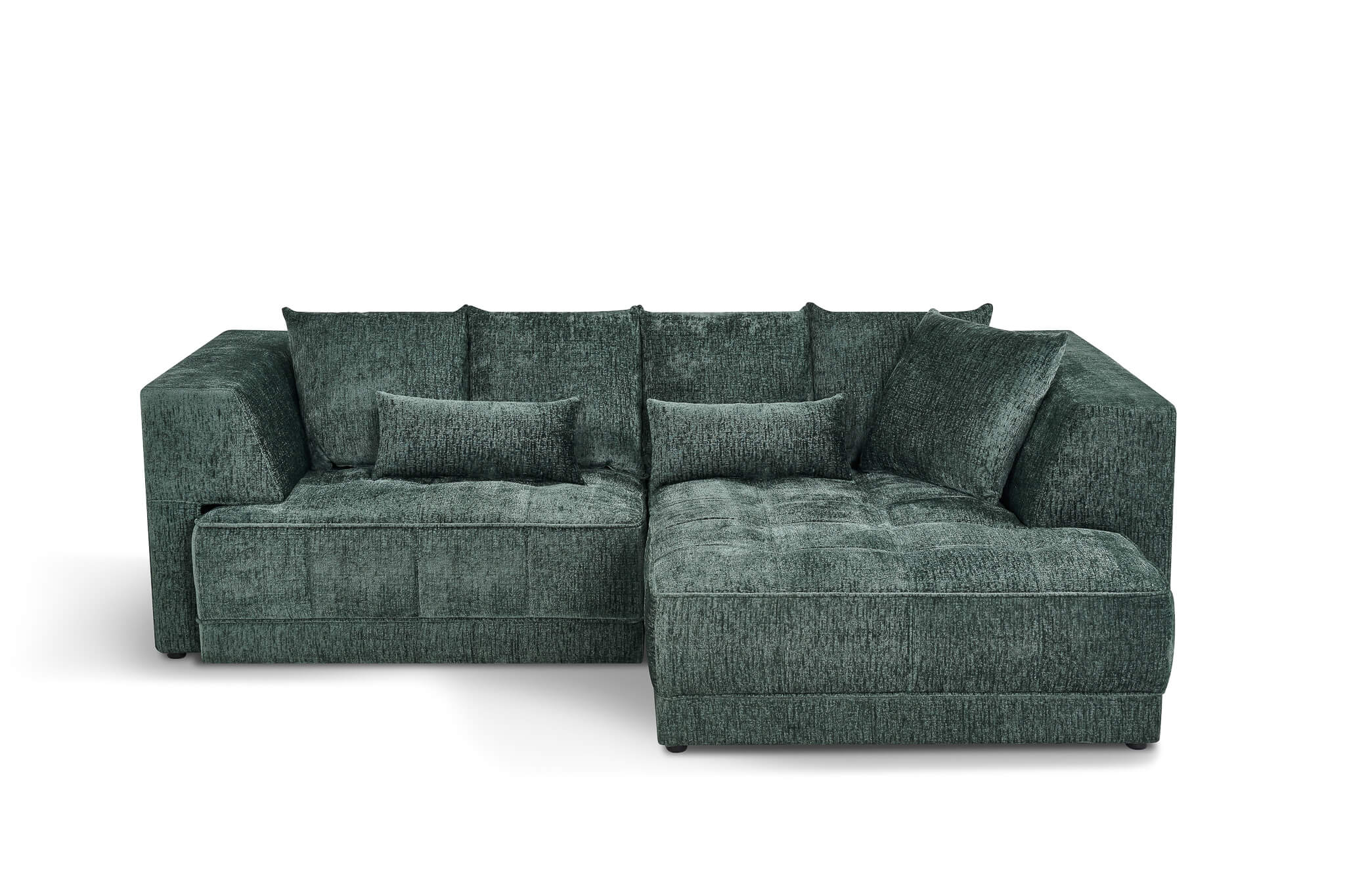 Magnus Green Right Corner Power Slider Sofa Bed & Storage