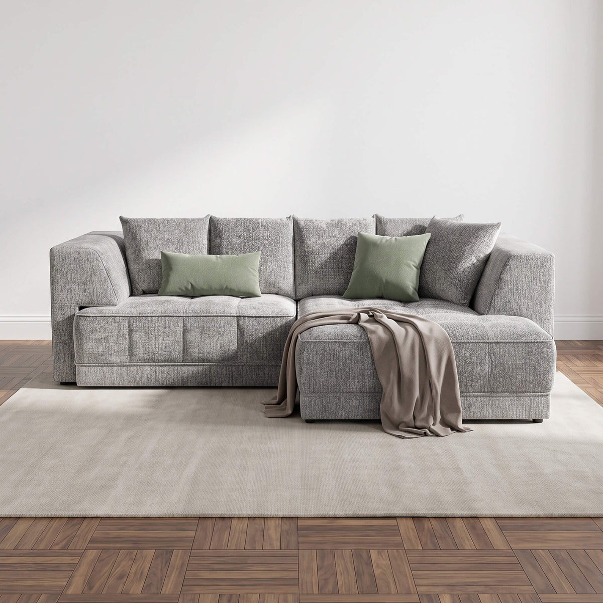 Magnus Grey Right Corner Power Slider Sofa Bed & Storage