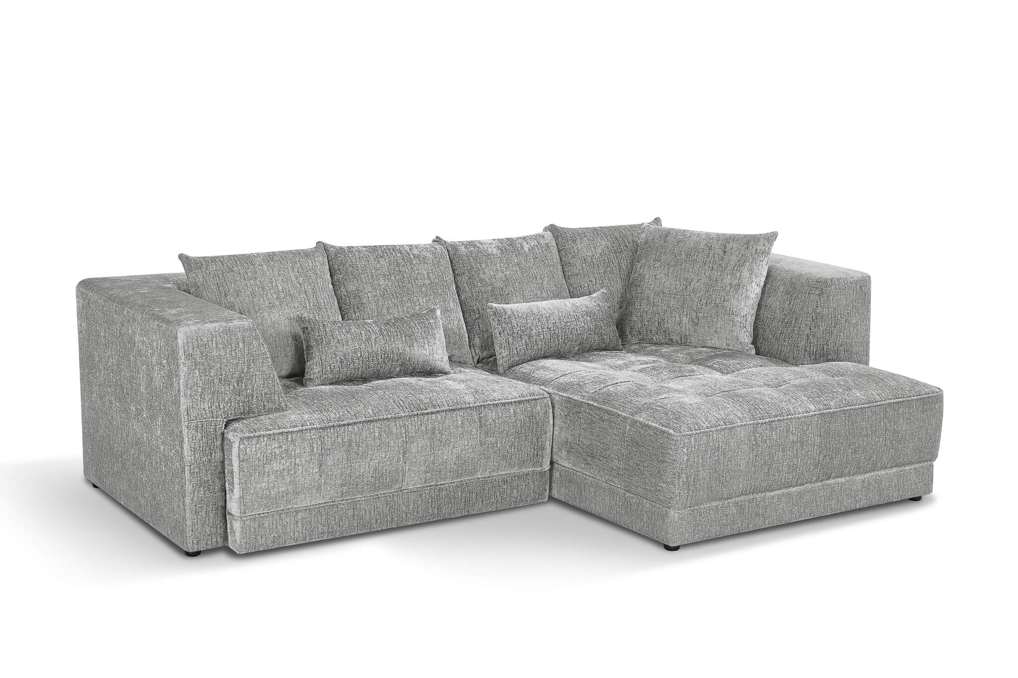 Magnus Grey Right Corner Power Slider Sofa Bed & Storage