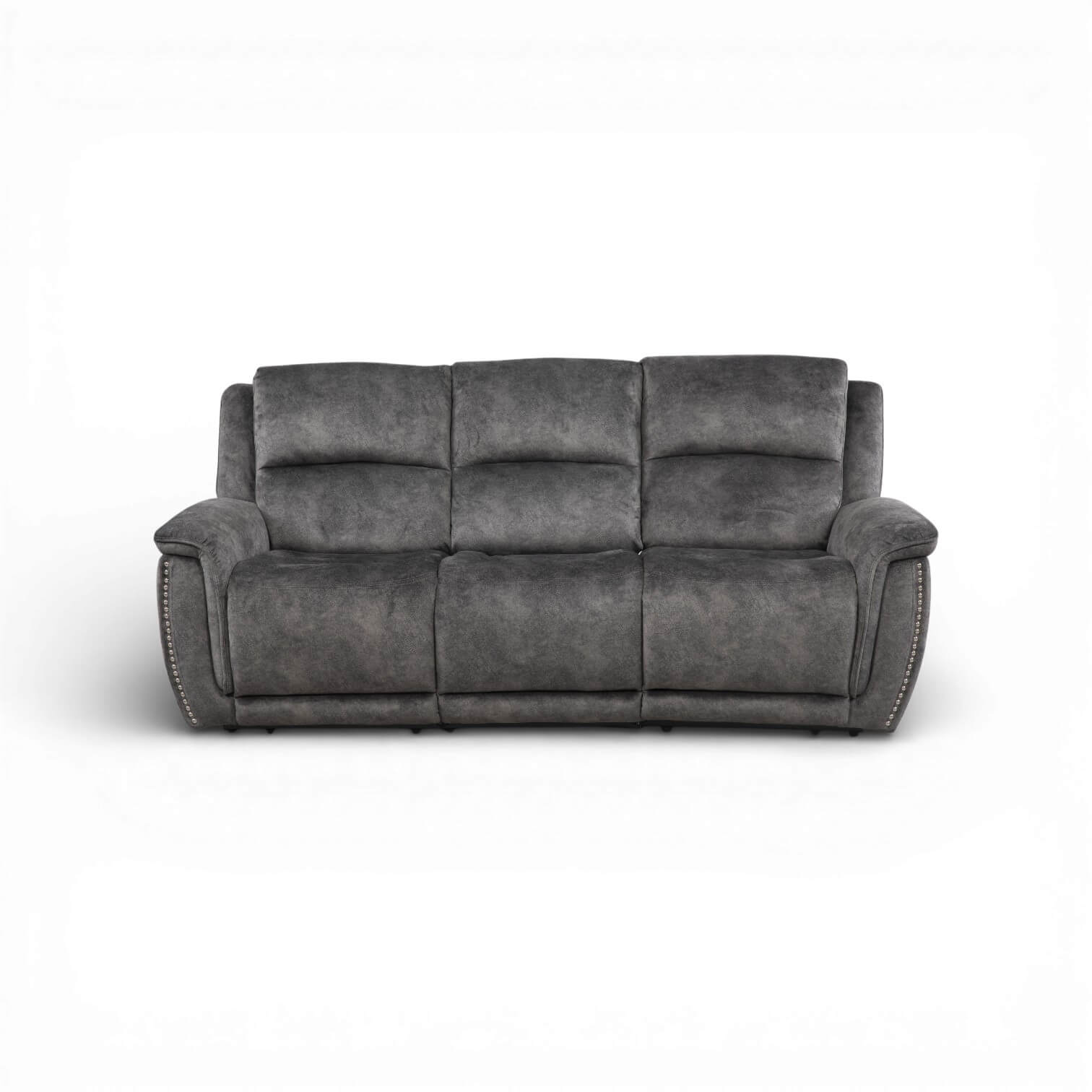 Majestik Grey 3 Seater Power Recliner Sofa