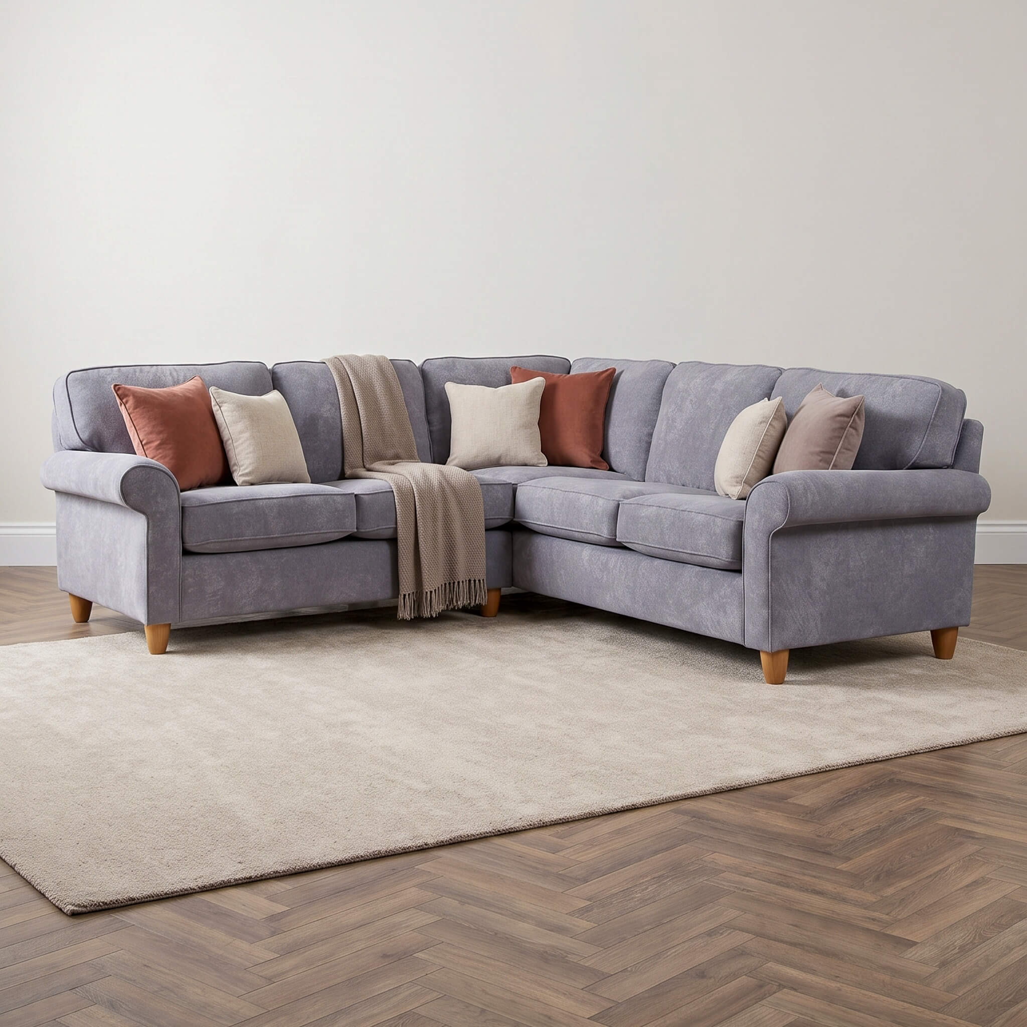 Mary Grey Double Corner Sofa