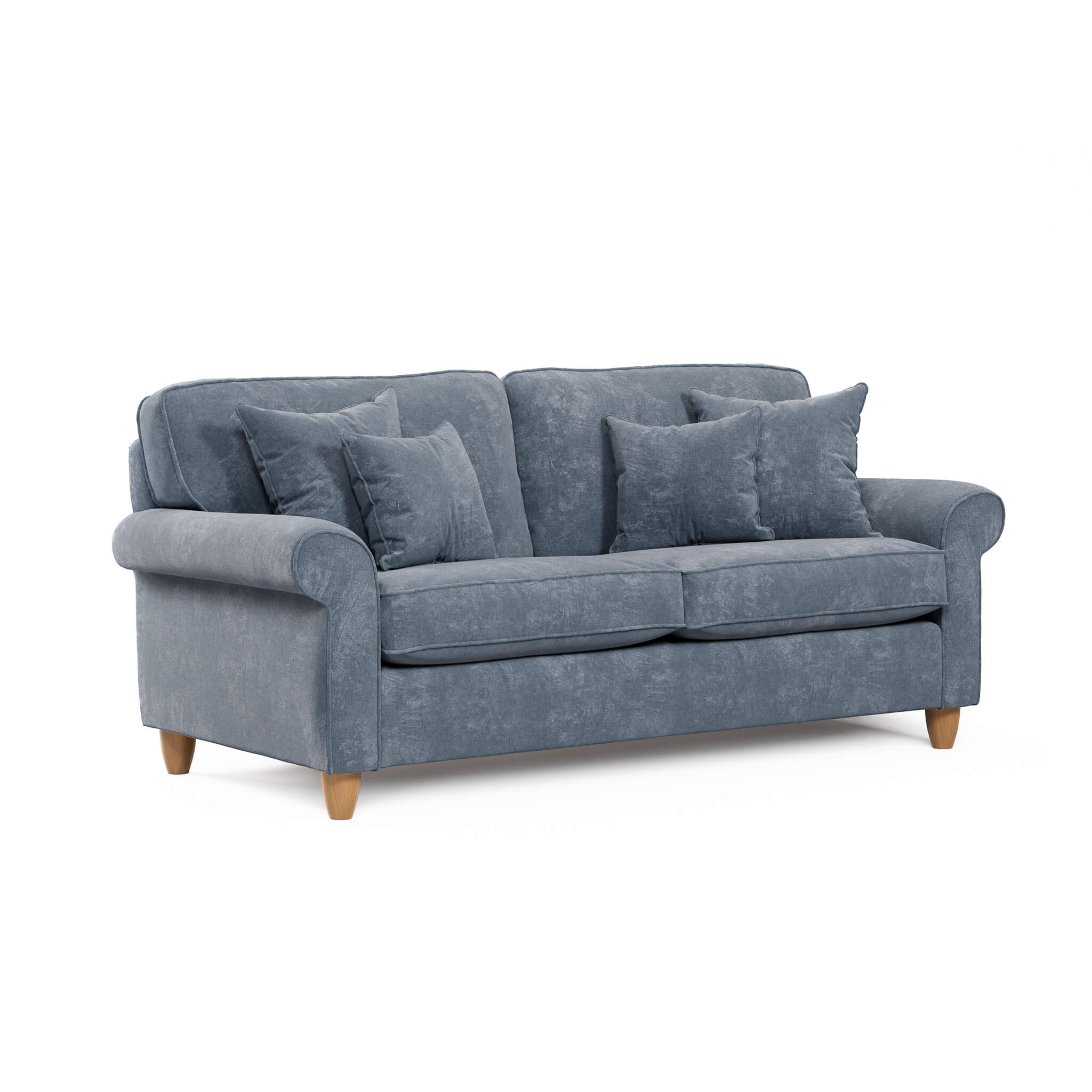 Mary Blue 3 Seater Sofa