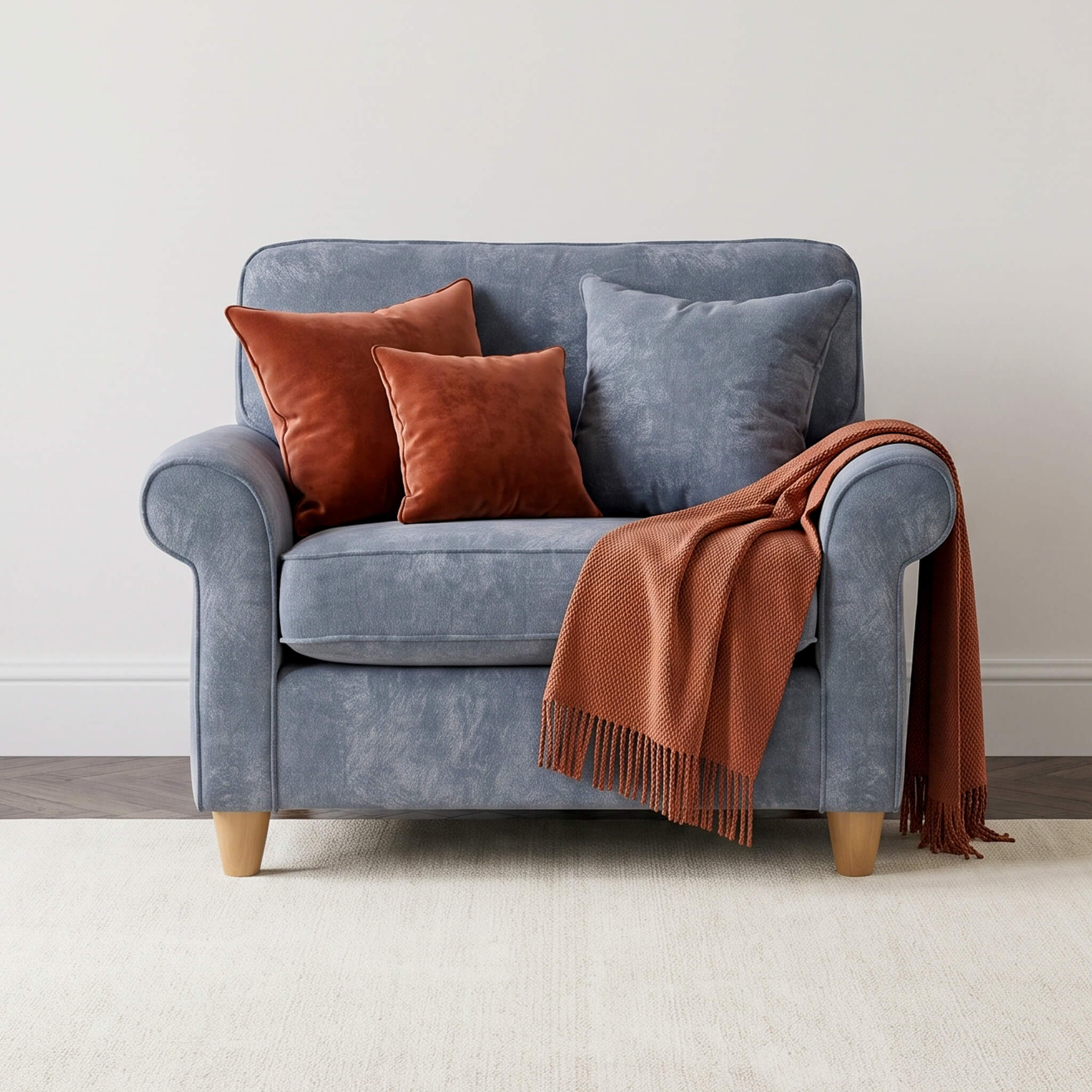 Mary Blue Snuggle Chair
