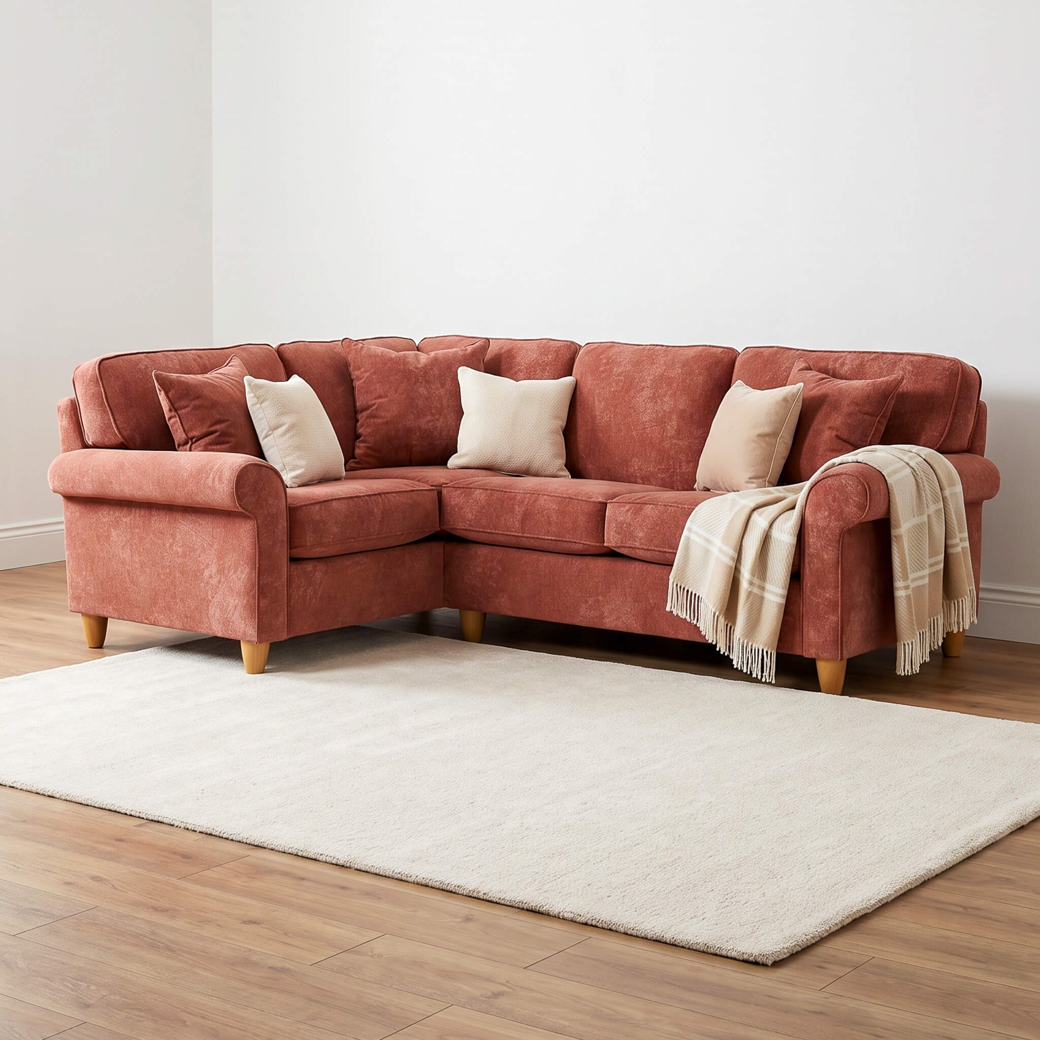 Mary Red Left Corner Sofa