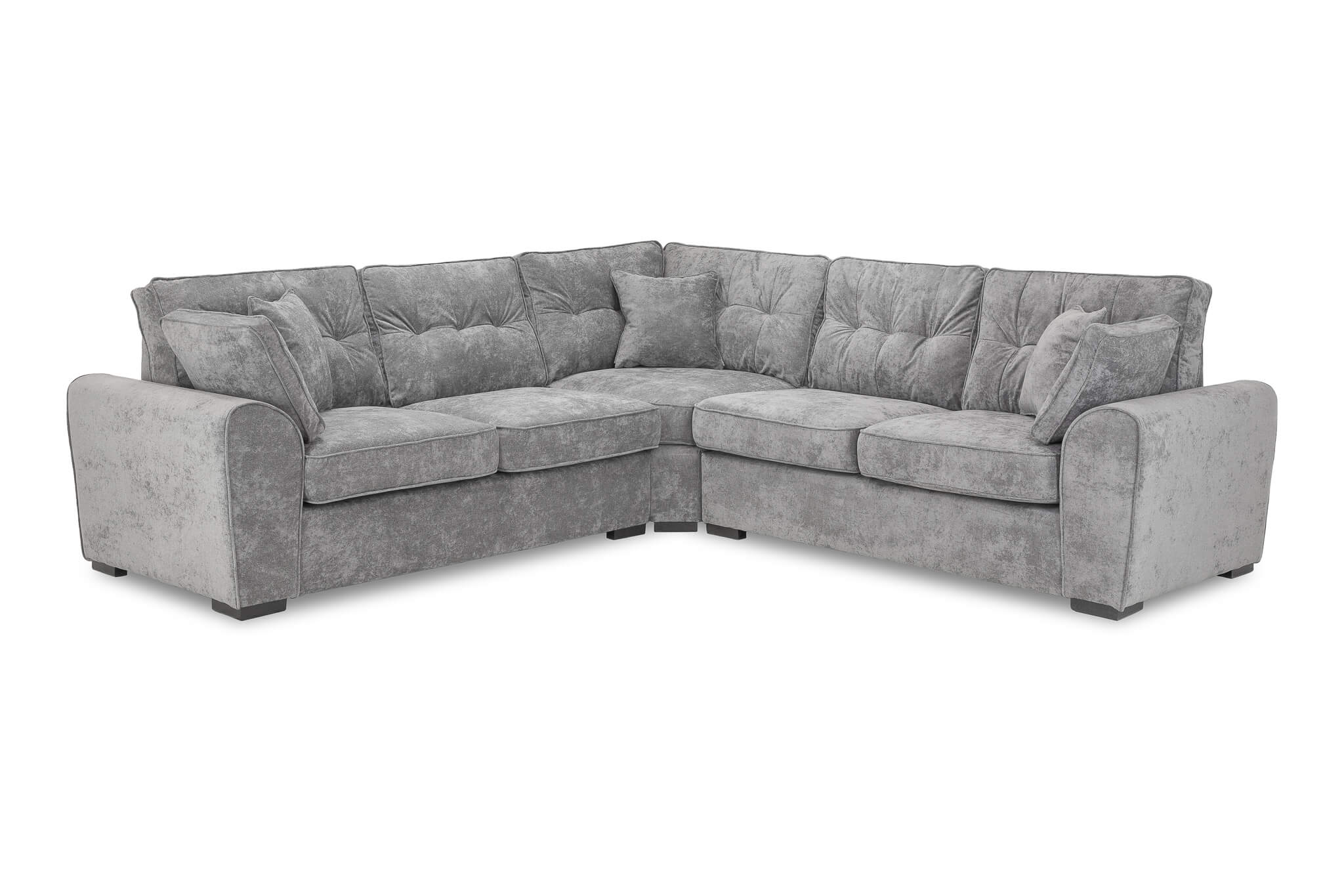 Maxwell Grey Double Corner Sofa