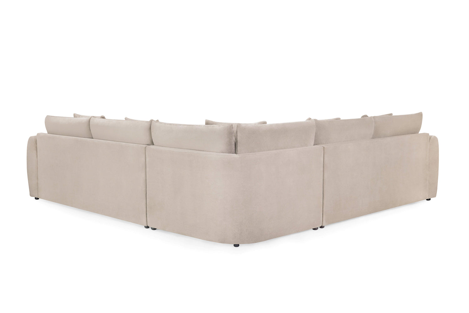 Mira Brown Double Corner Sofa