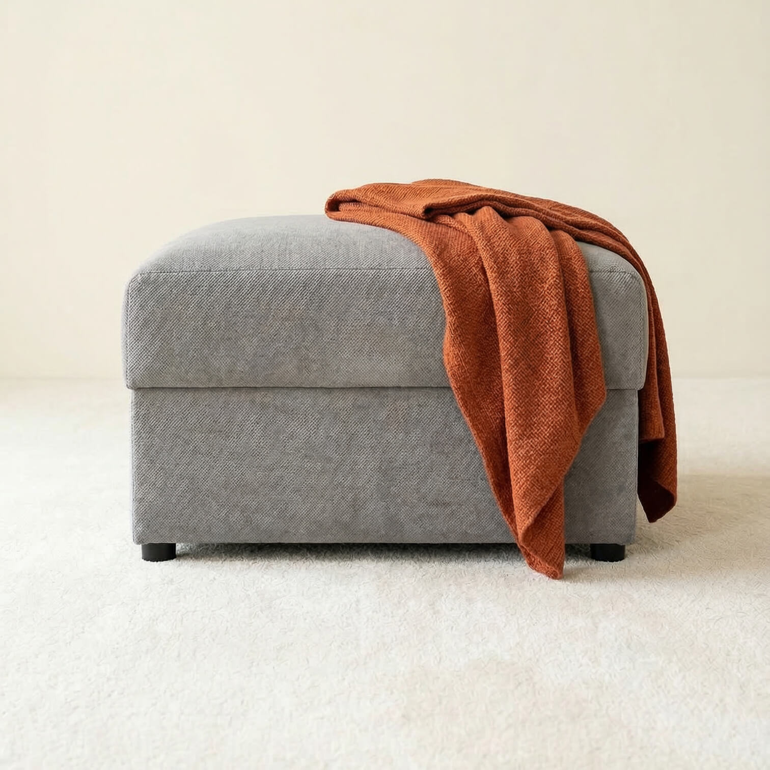 Mira Grey Footstool