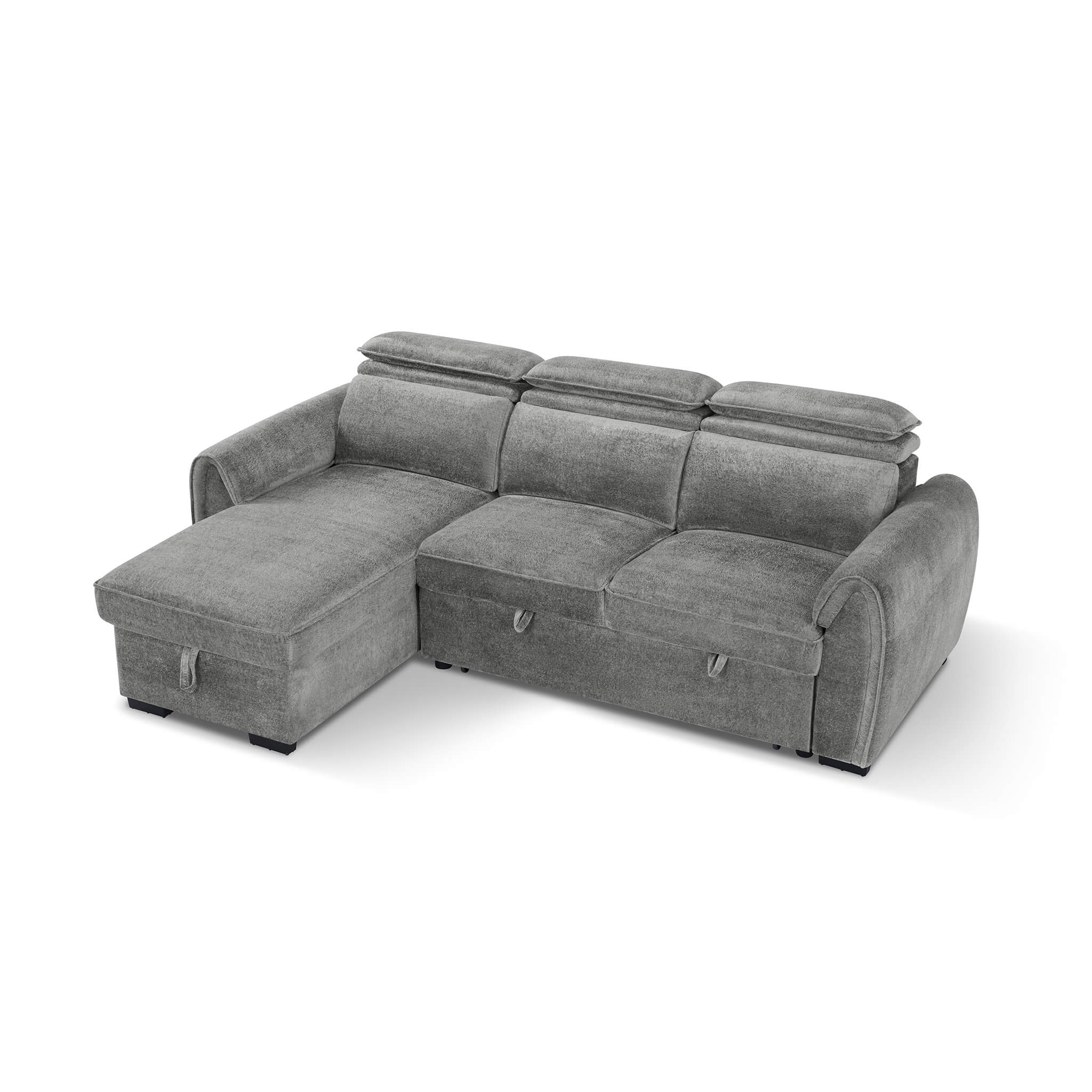 Montrose Grey Universal Corner Sofa Bed