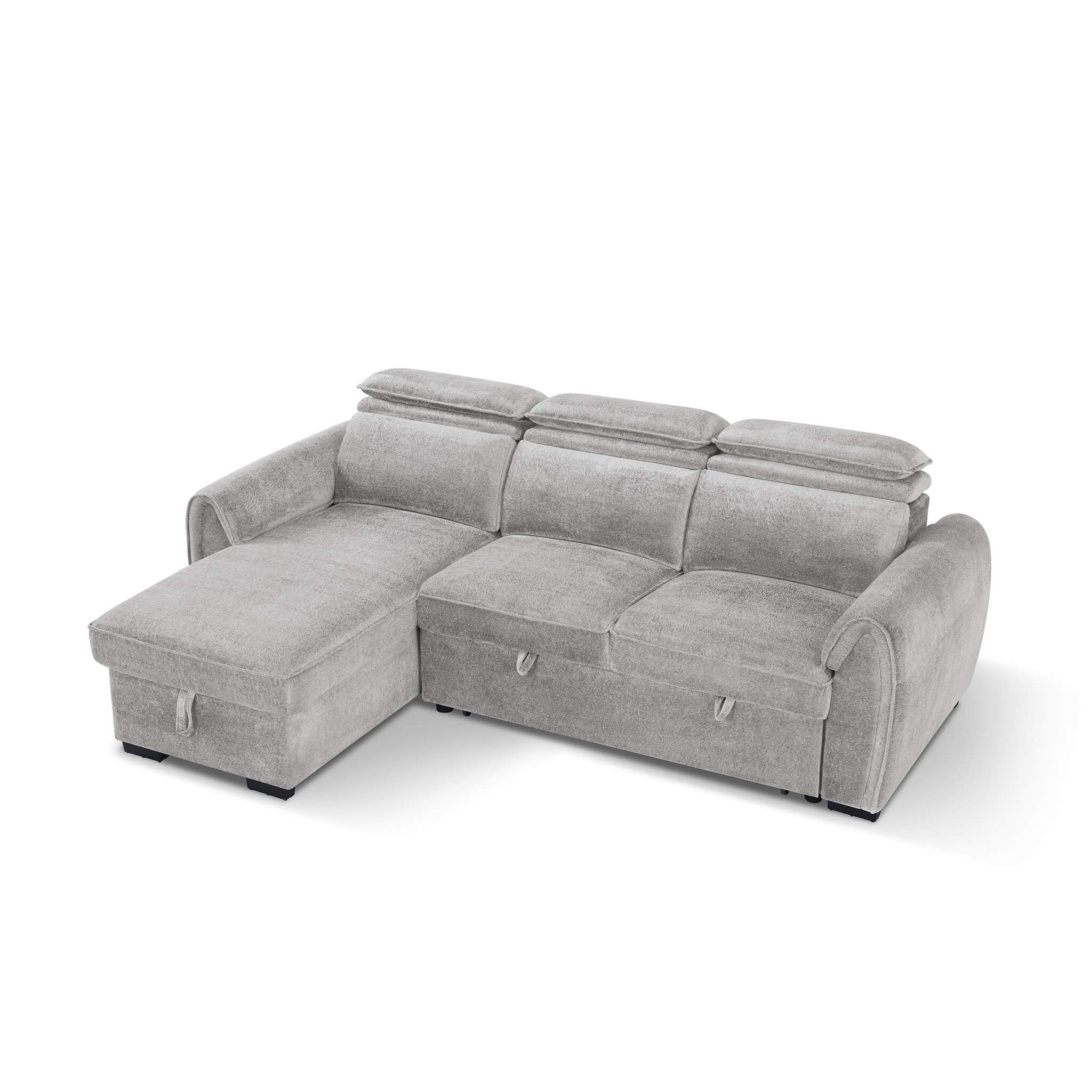Montrose Grey Universal Corner Sofa Bed