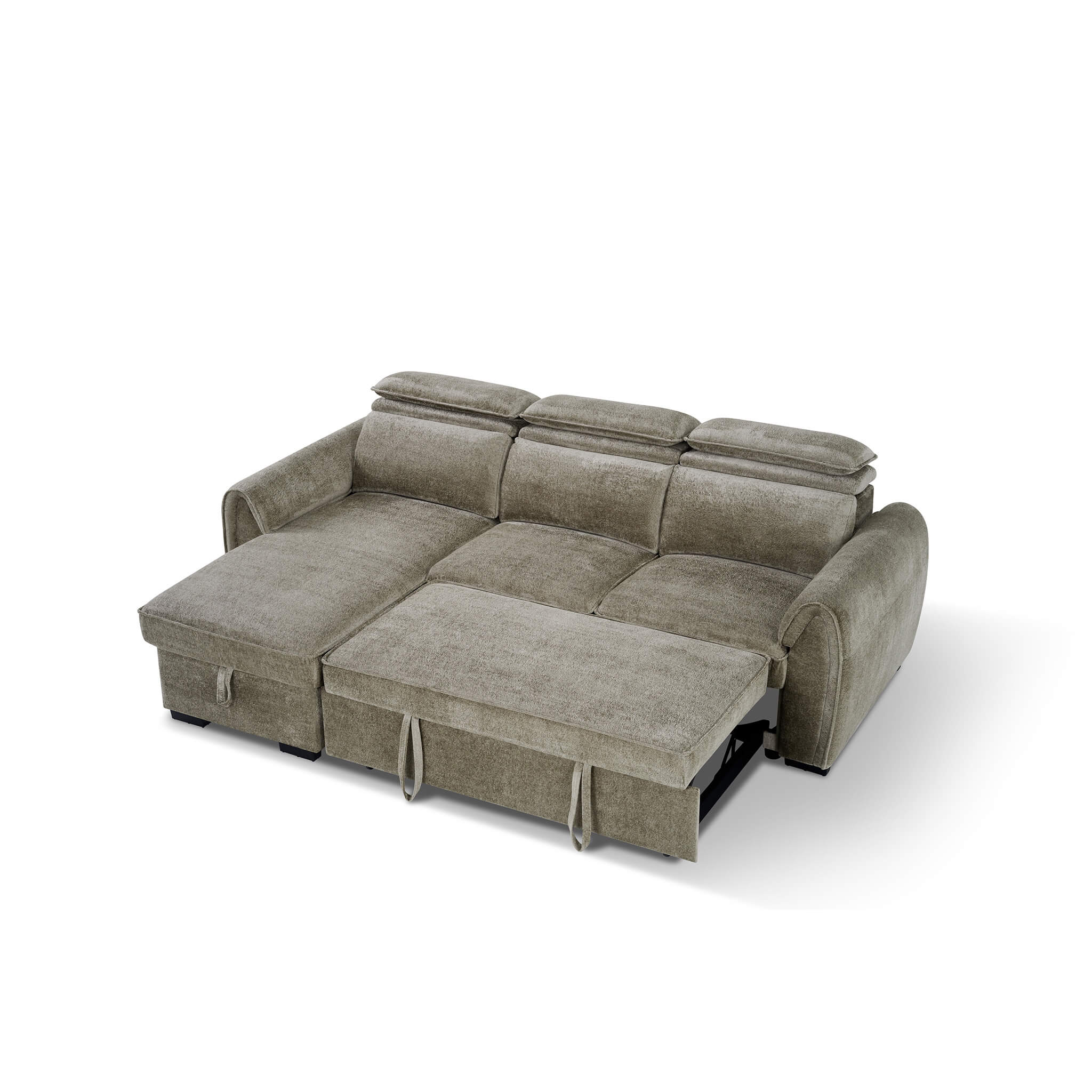 Montrose Taupe Universal Corner Sofa Bed