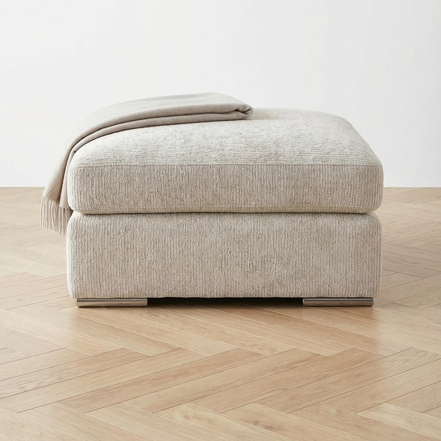 Narela Beige Footstool