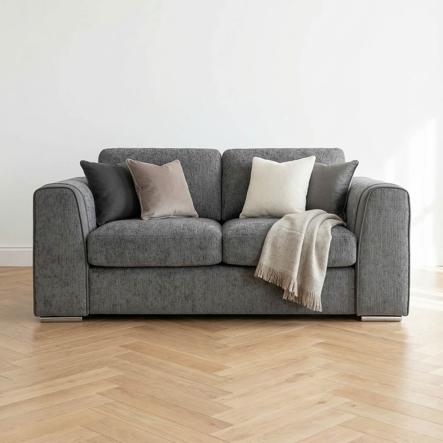 Narela Grey 2 Seater Sofa