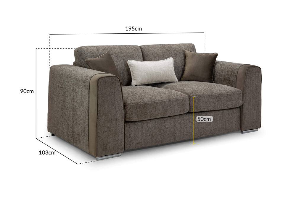 Narela Mocha 2 Seater Sofa