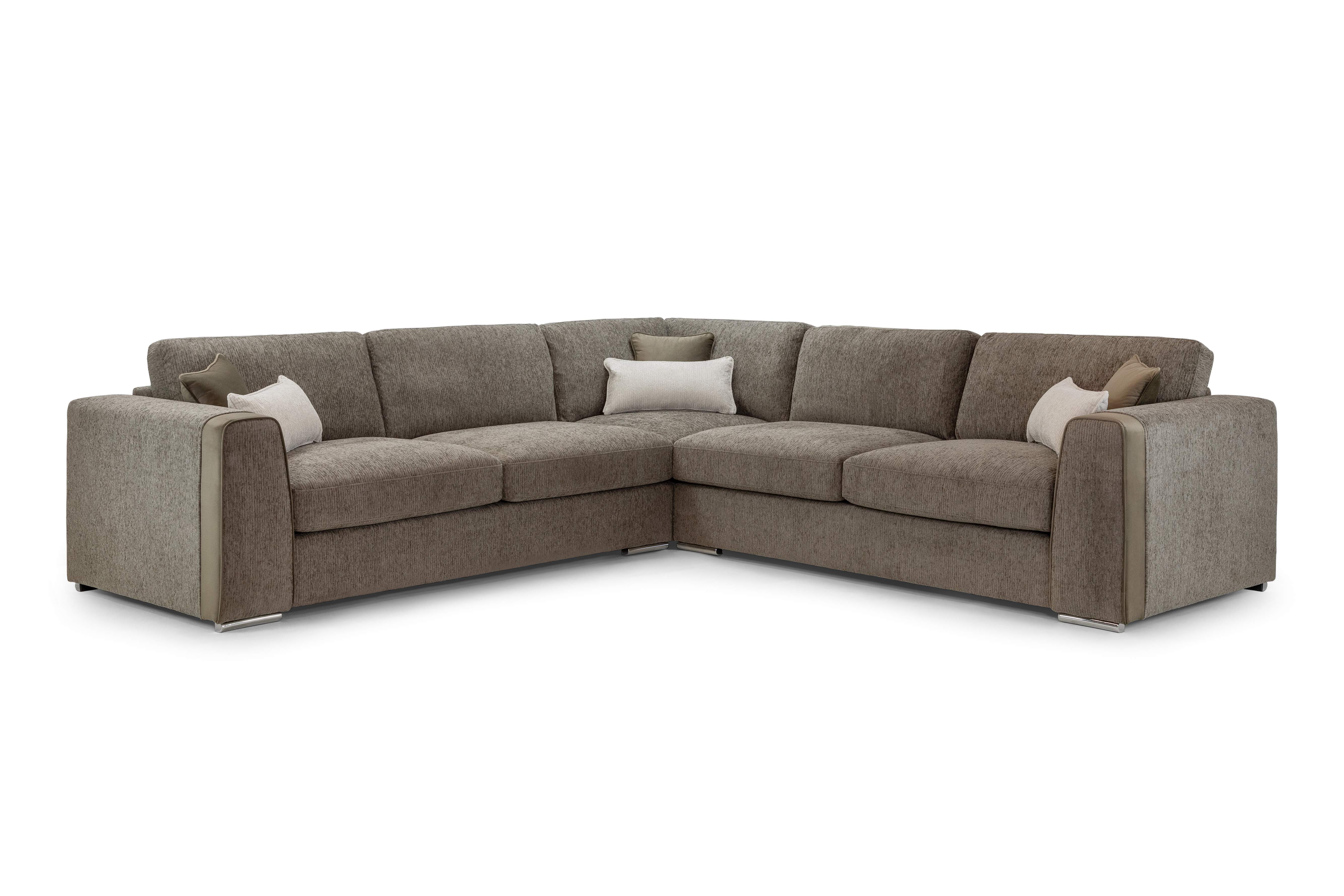 Narela Mocha Double Corner Sofa