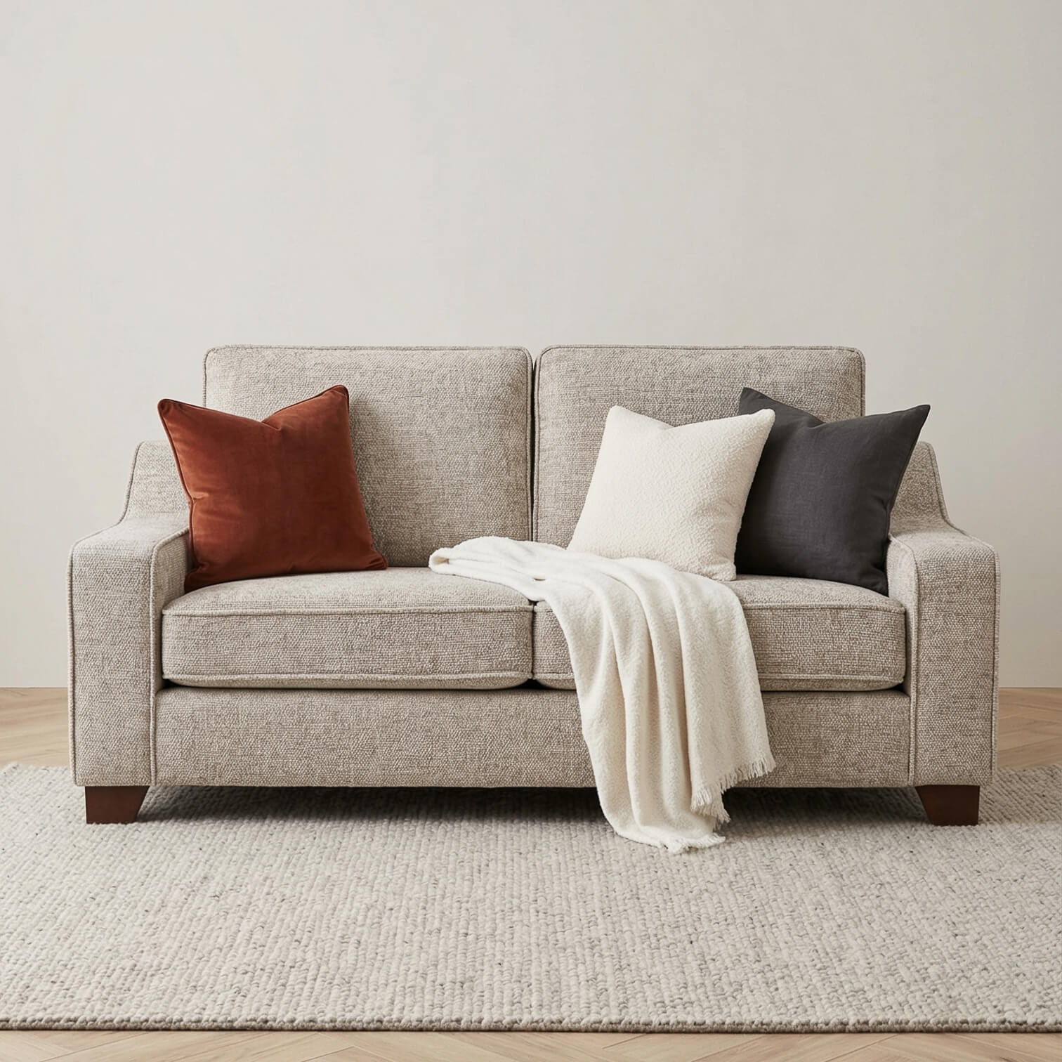 Nebra Beige 3 Seater Sofa