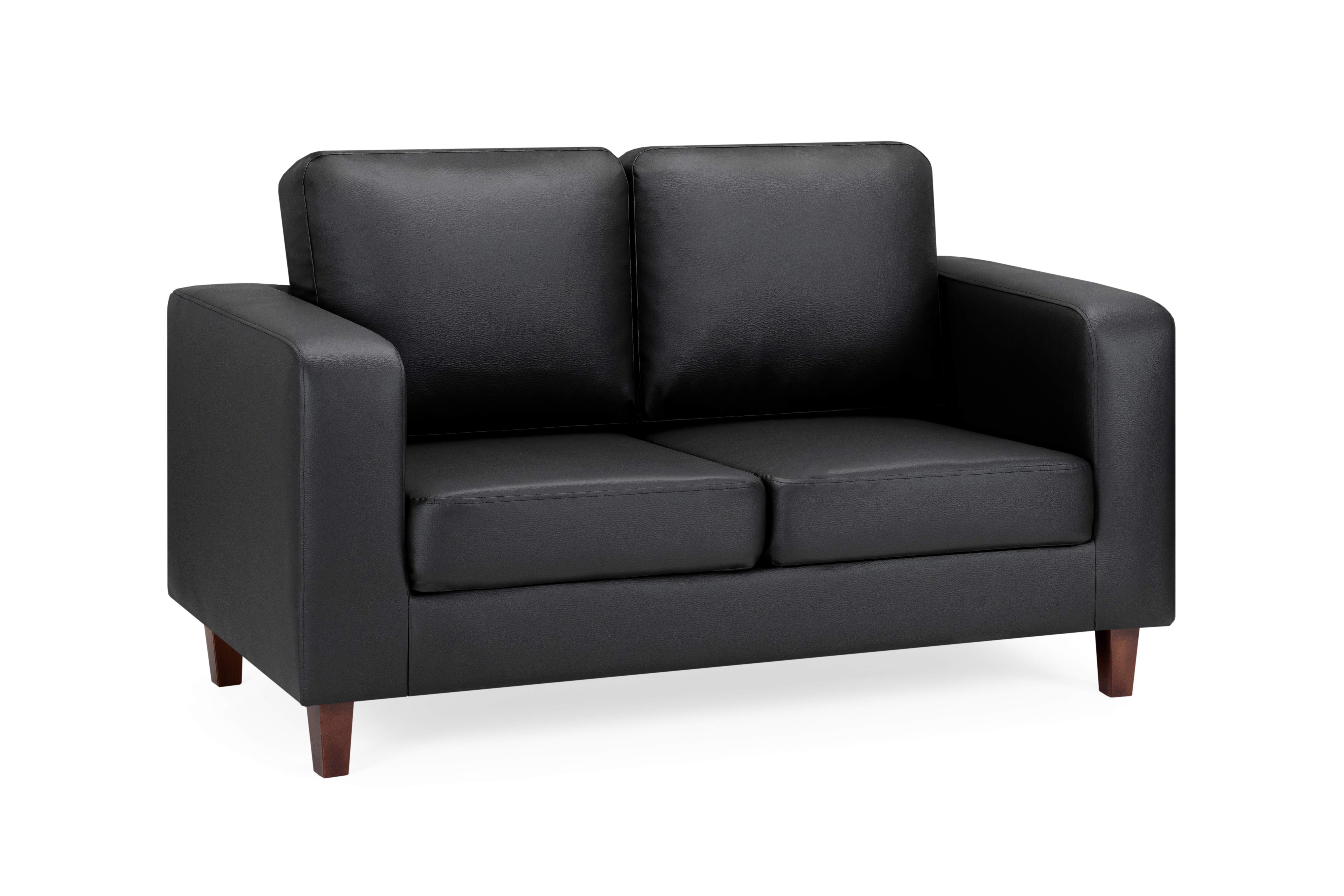 Niro Black 2 Seater Sofa