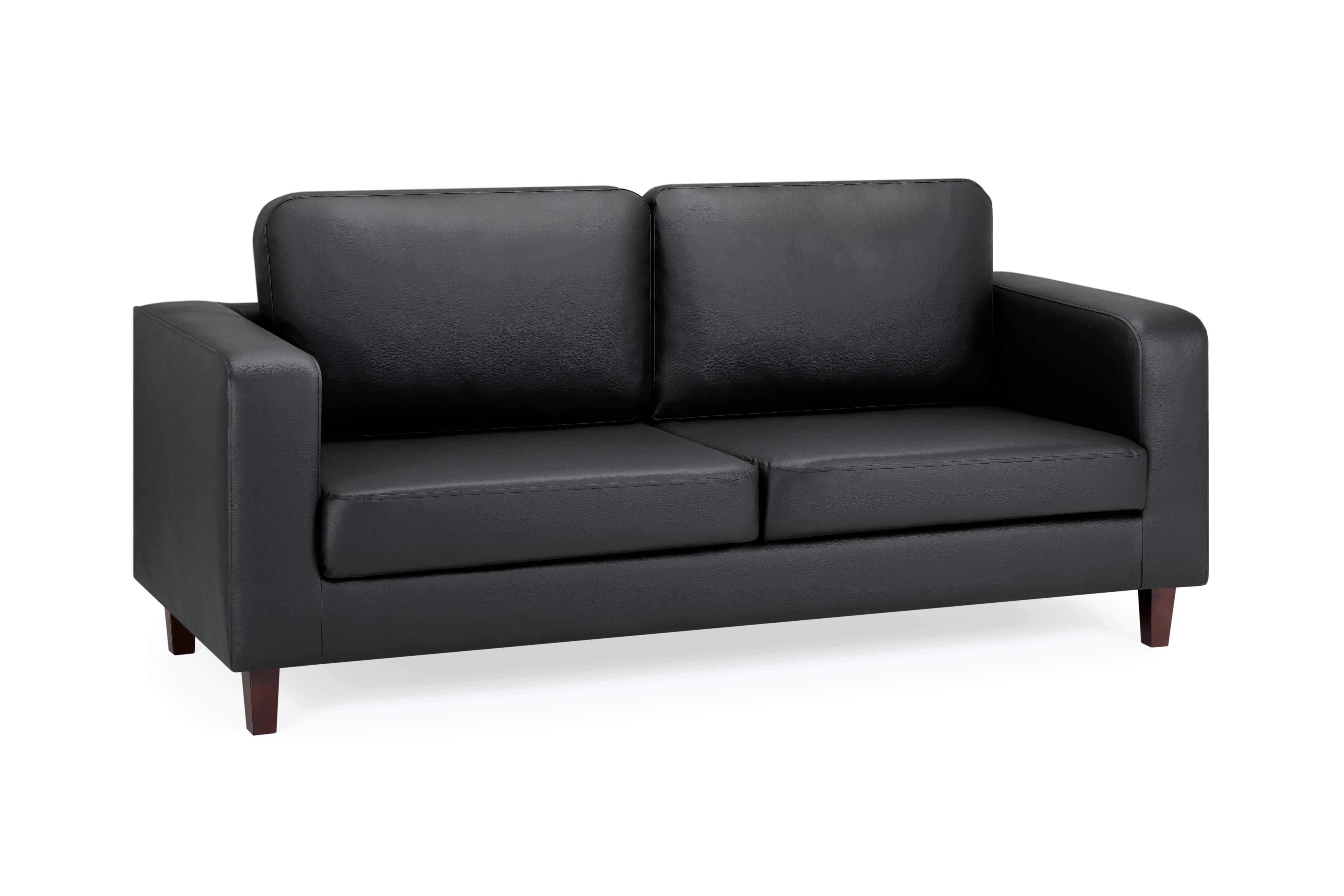 Niro Black 3 Seater Sofa
