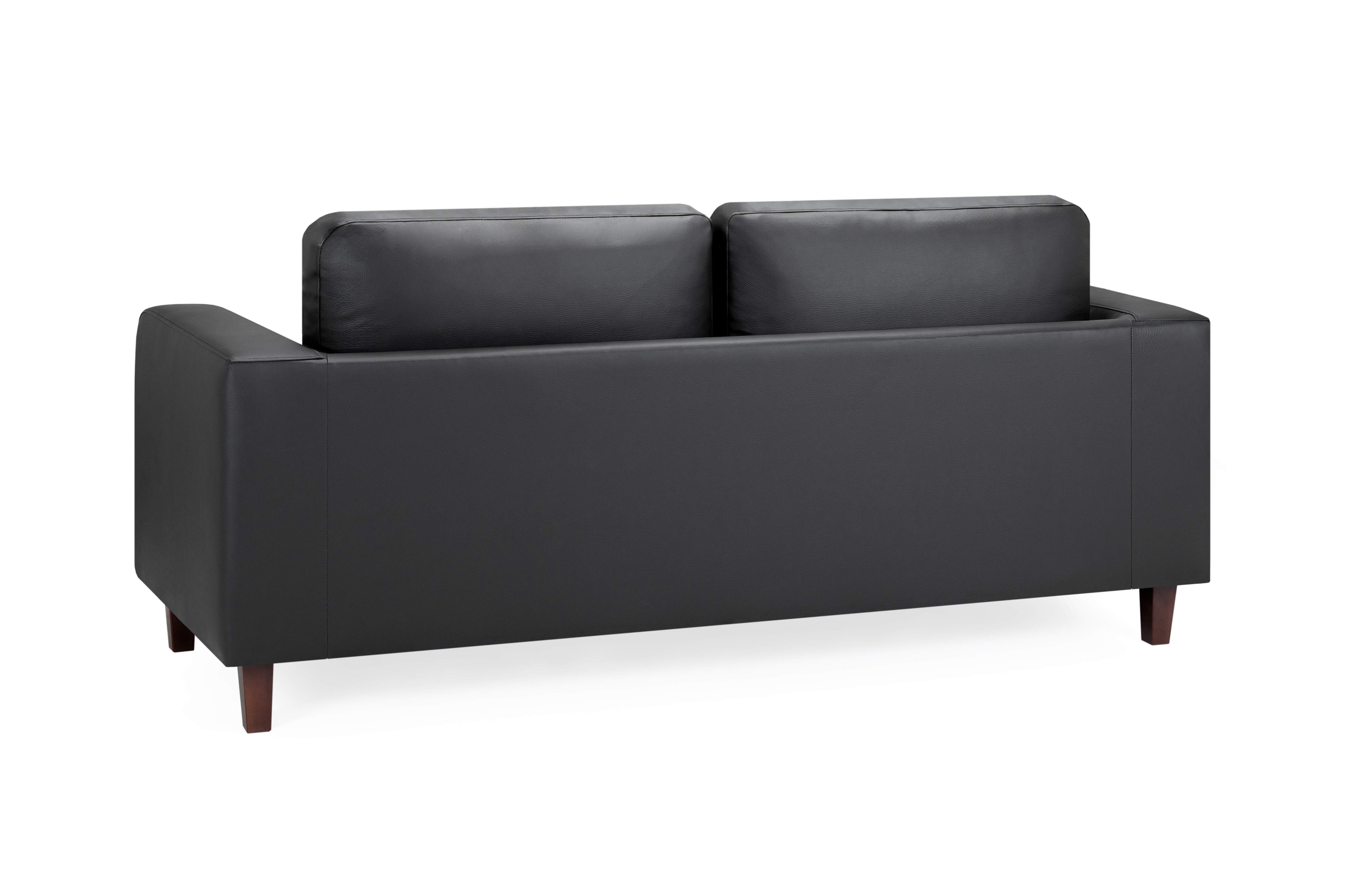 Niro Black 3 Seater Sofa