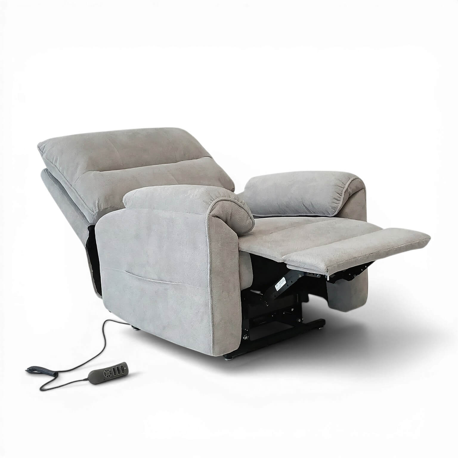 Novar Grey Power Riser Recliner Armchair