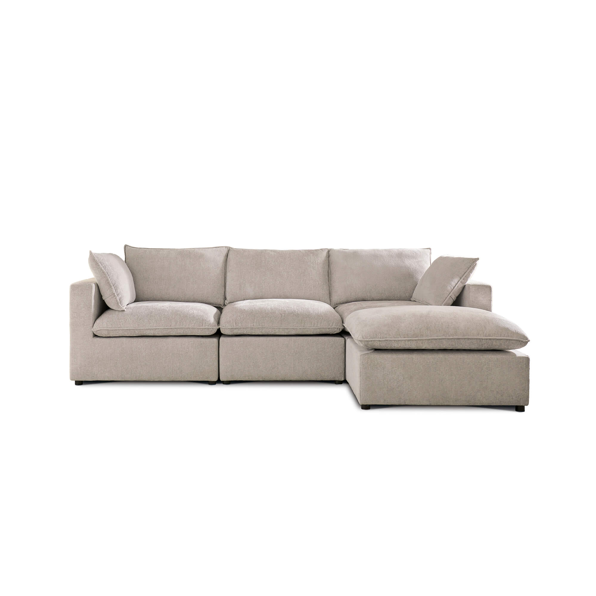Pamala Beige Modular Corner Sofa