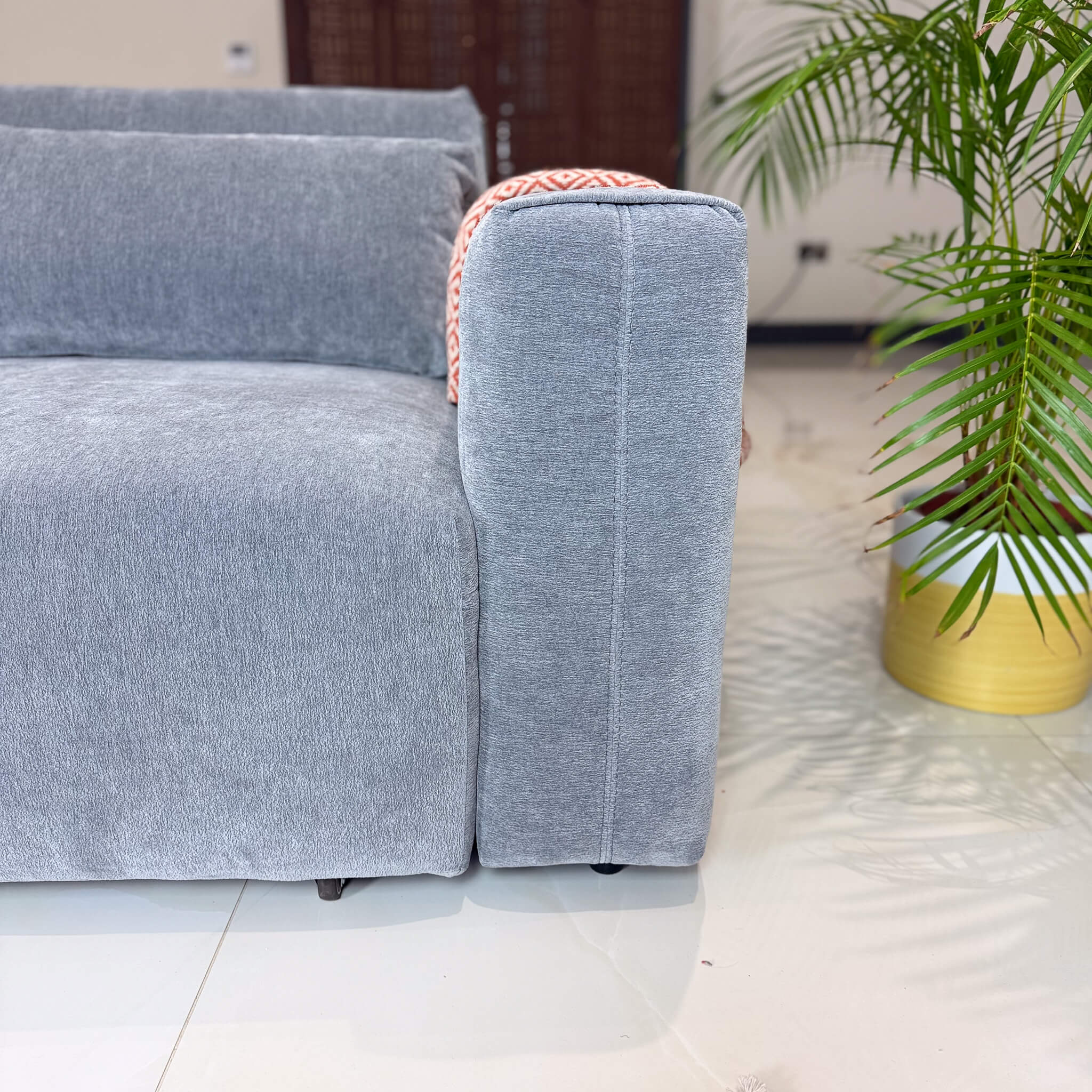 Prescott Grey 3 Seater Power Slider Sofa