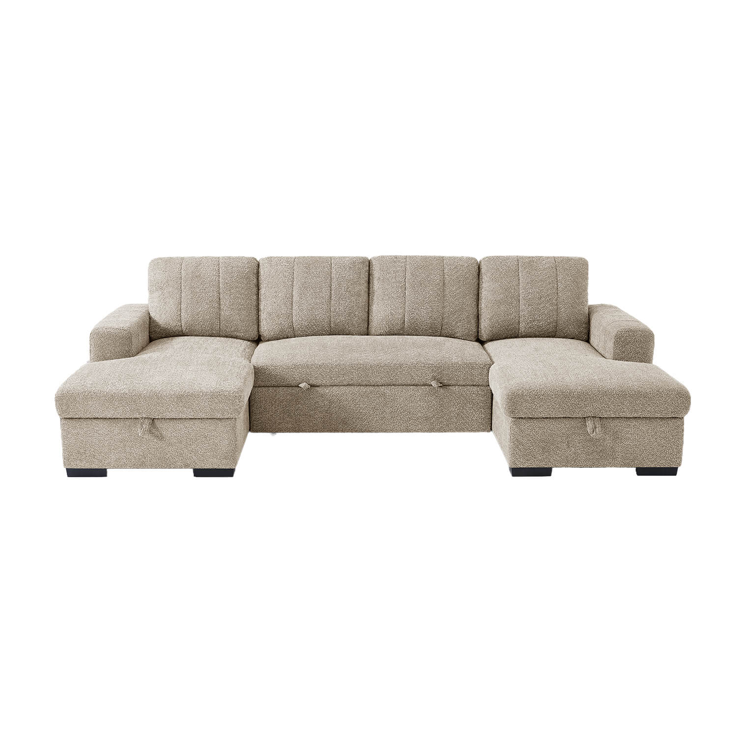 Rene Beige U Shape Corner Sofa