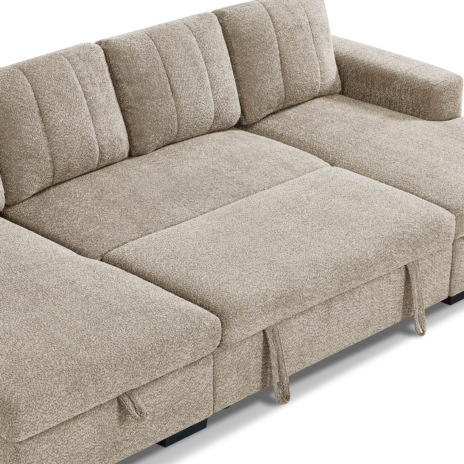 Rene Beige U Shape Corner Sofa