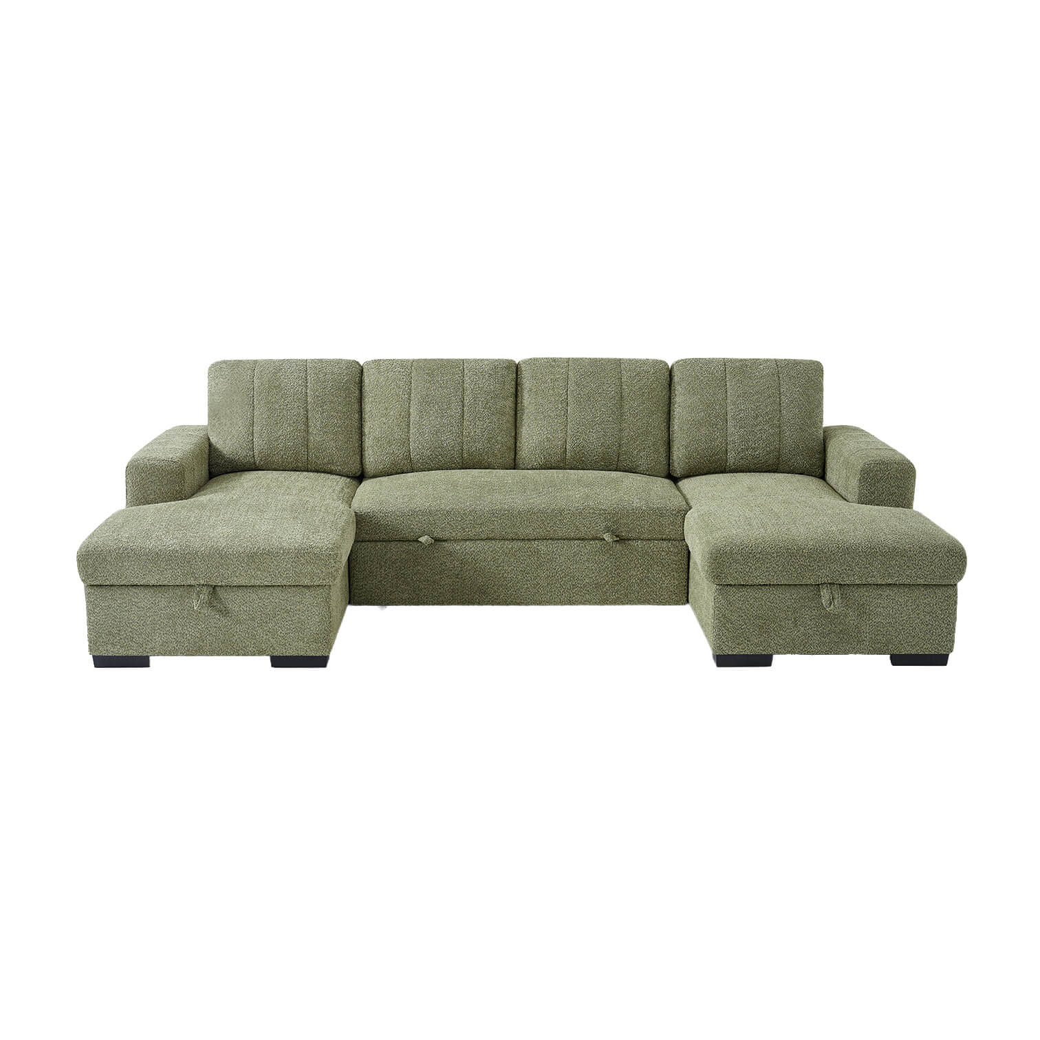 Rene Green U Shape Corner Sofa
