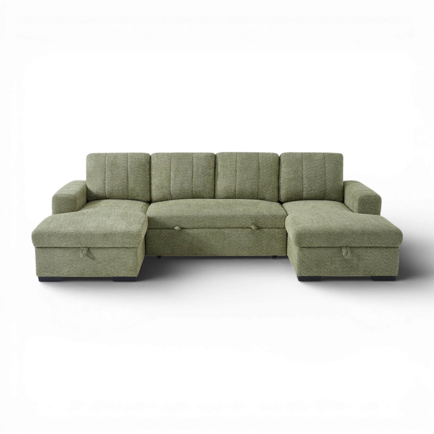 Rene Green U Shape Corner Sofa